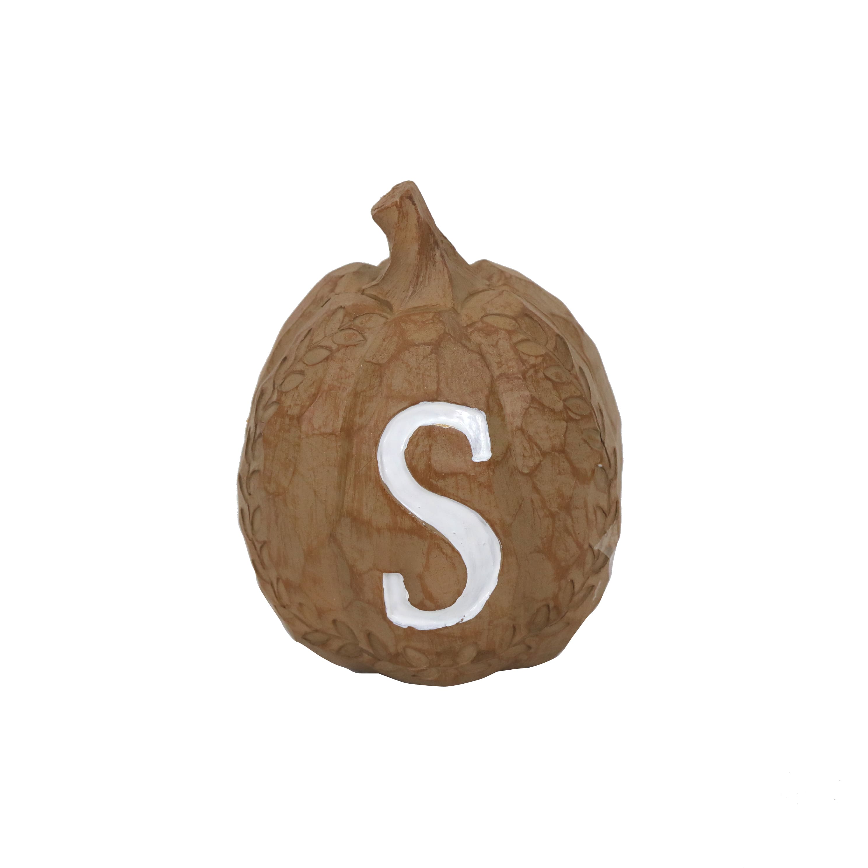 4&#x22; Fall Tabletop Pumpkin Monogram Letter by Ashland&#xAE;