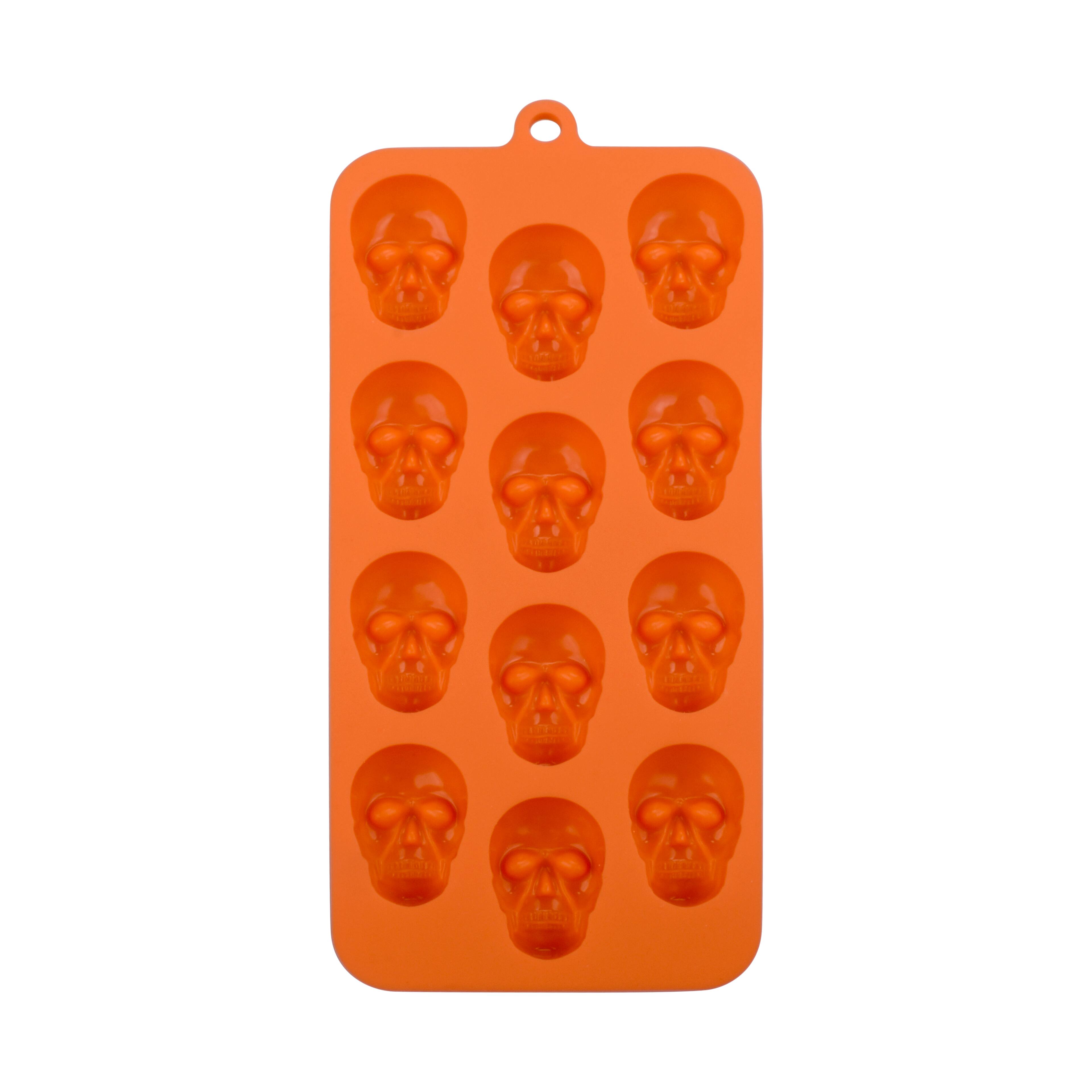 Halloween Candy Molds, Skull Skeleton Molds Silicone With Dropper