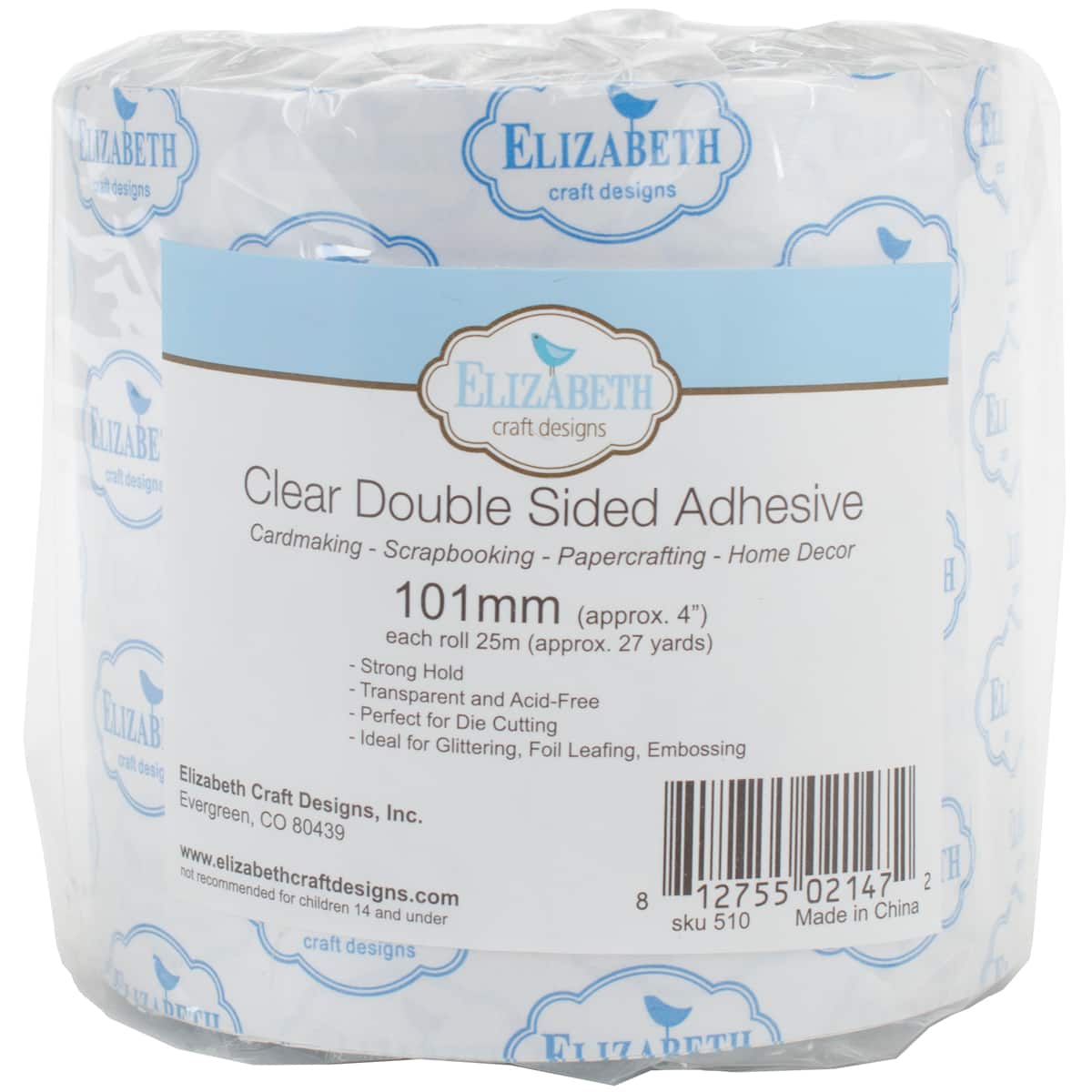 Elizabeth Craft Clear Double Sided Adhesive Tape 15mm – Kreative