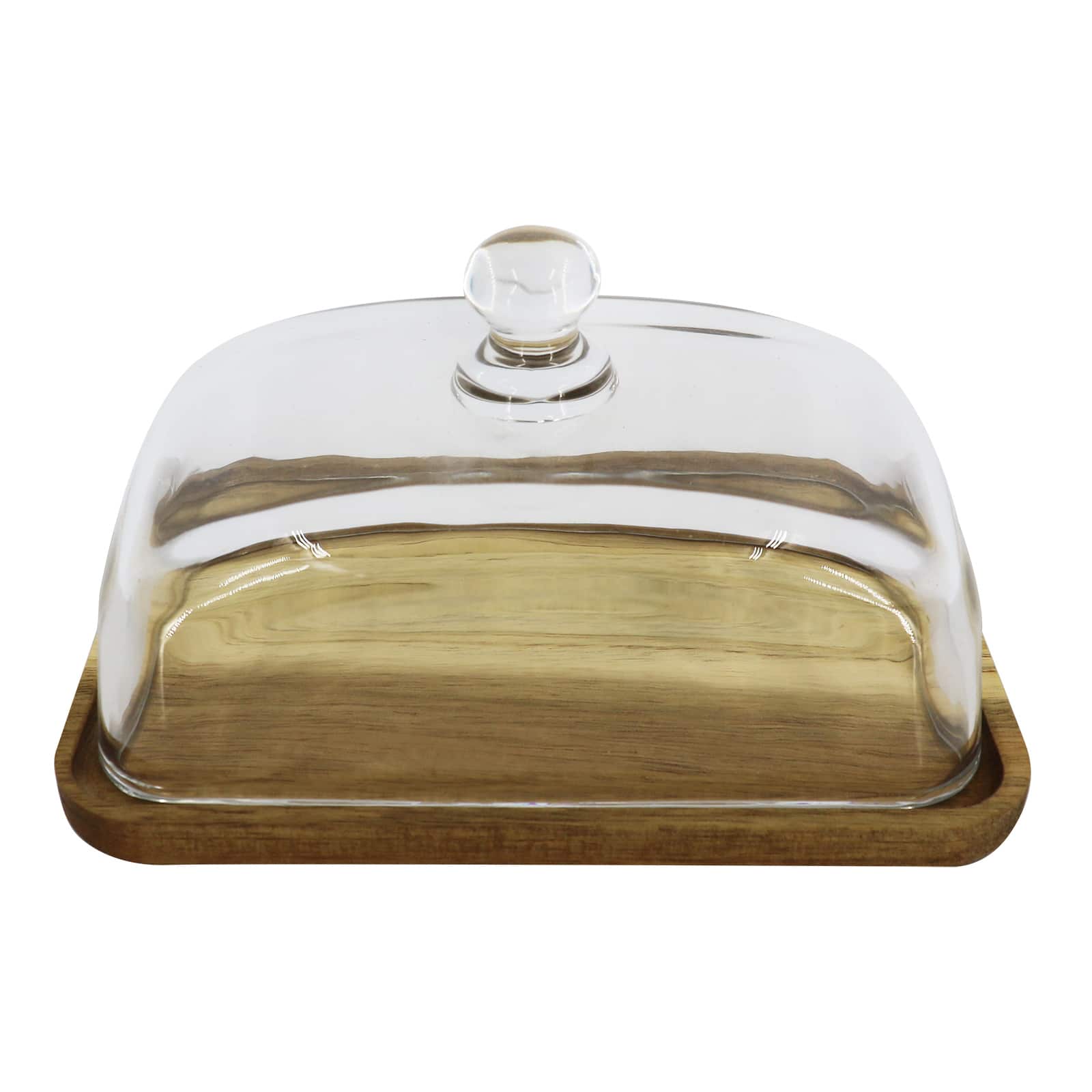 7&#x22; x 4.75&#x22; Wood Plate with Dome by Ashland&#xAE;
