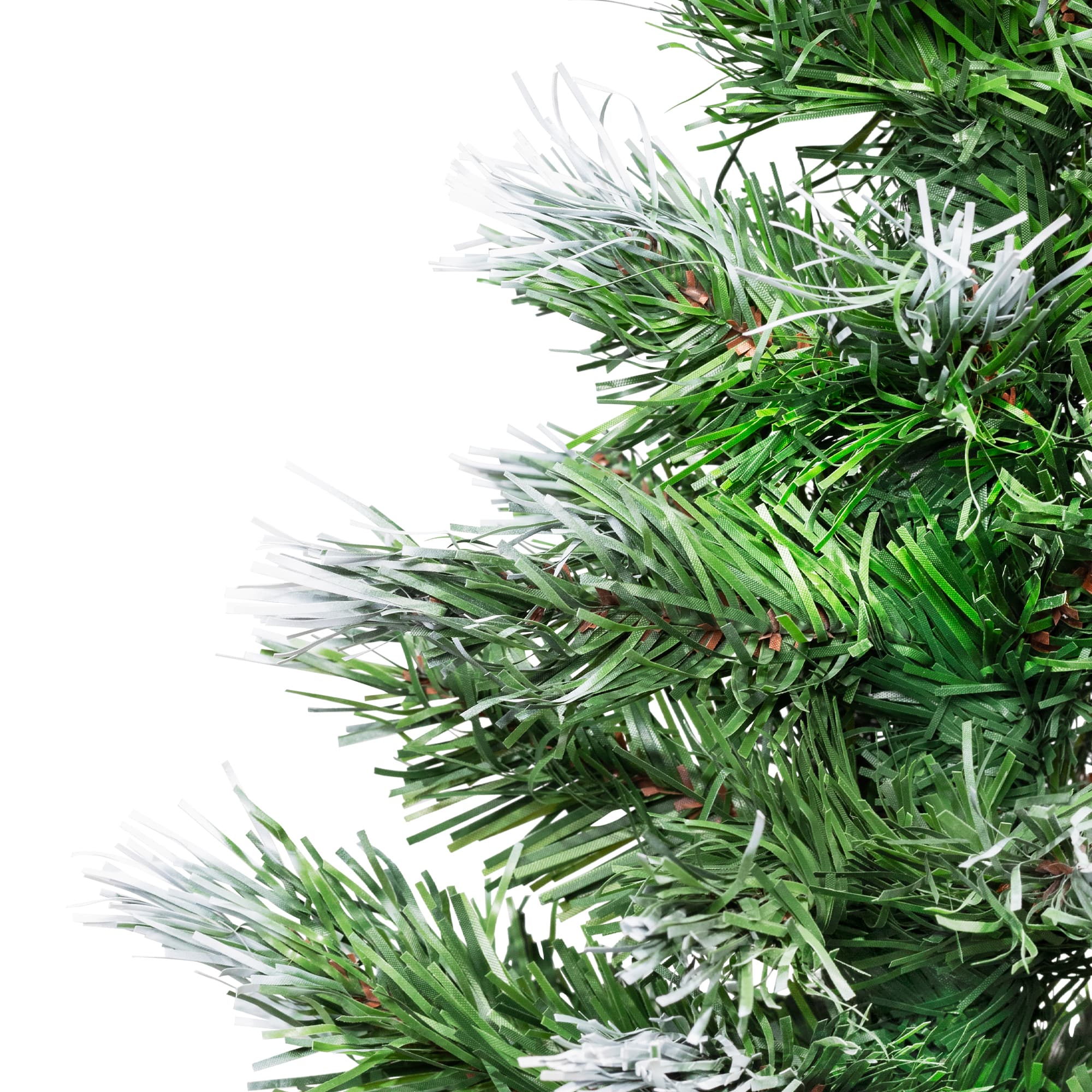 18" Unlit Whitecap Pine Artificial Mini Christmas Tree in Burlap Base