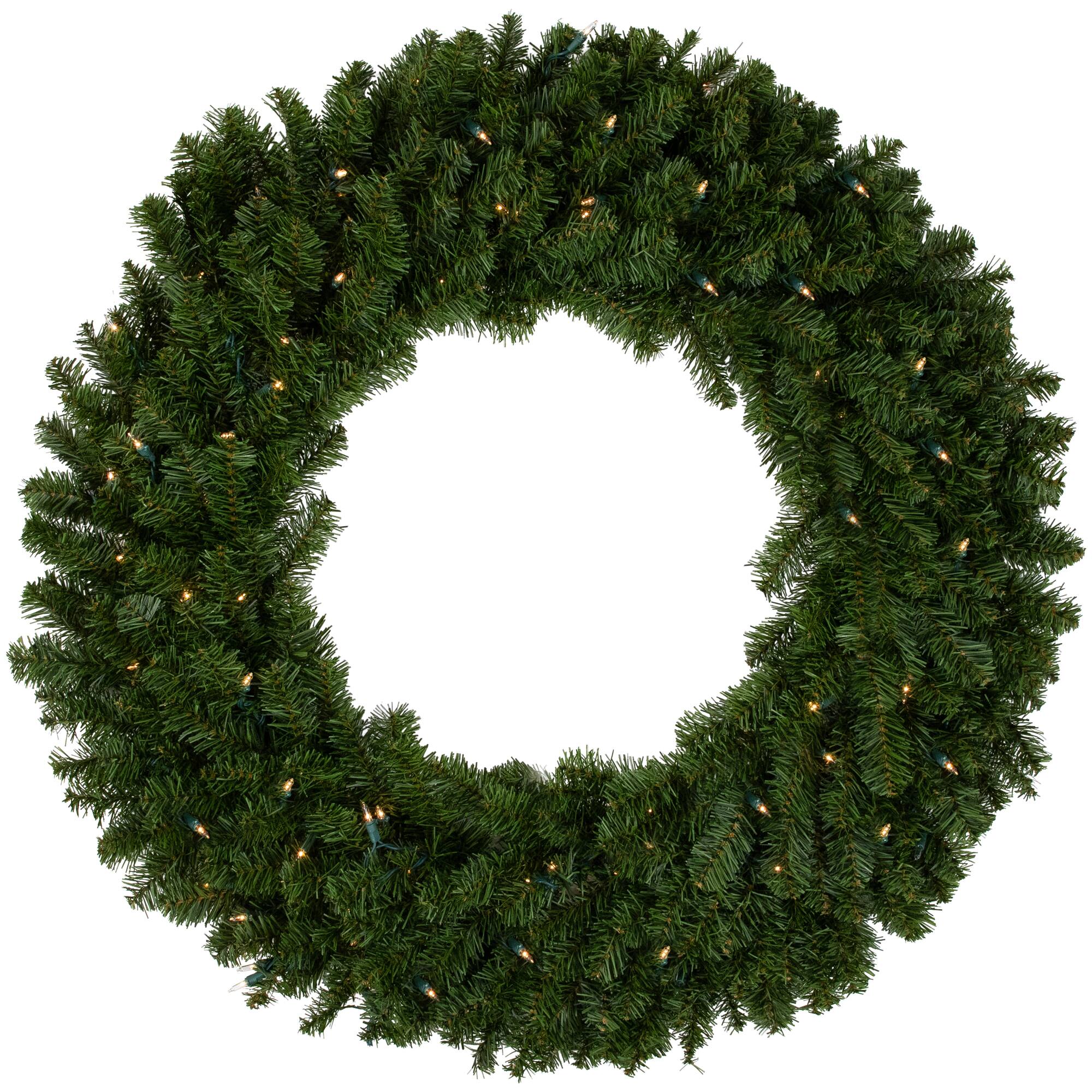 3ft. Pre-Lit Canadian Pine Artificial Christmas Wreath