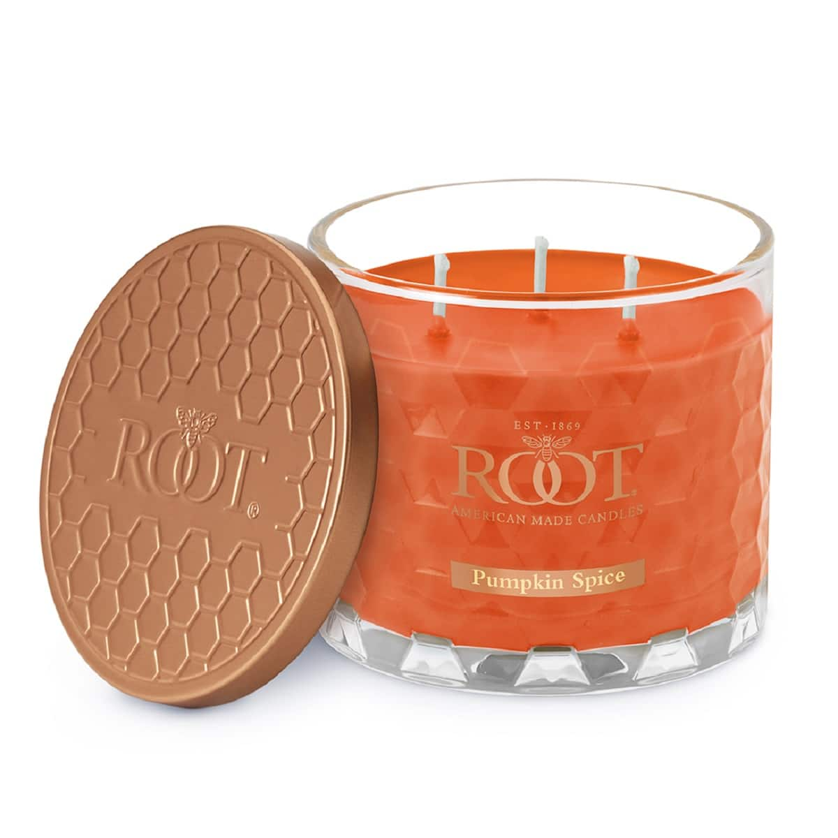 Root Candles Signature 3-Wick Honeycomb Beeswax Blend Jar Candle