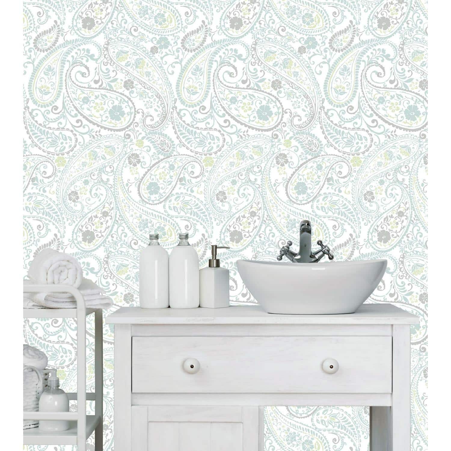RoomMates Paisley Prince Peel & Stick Wallpaper
