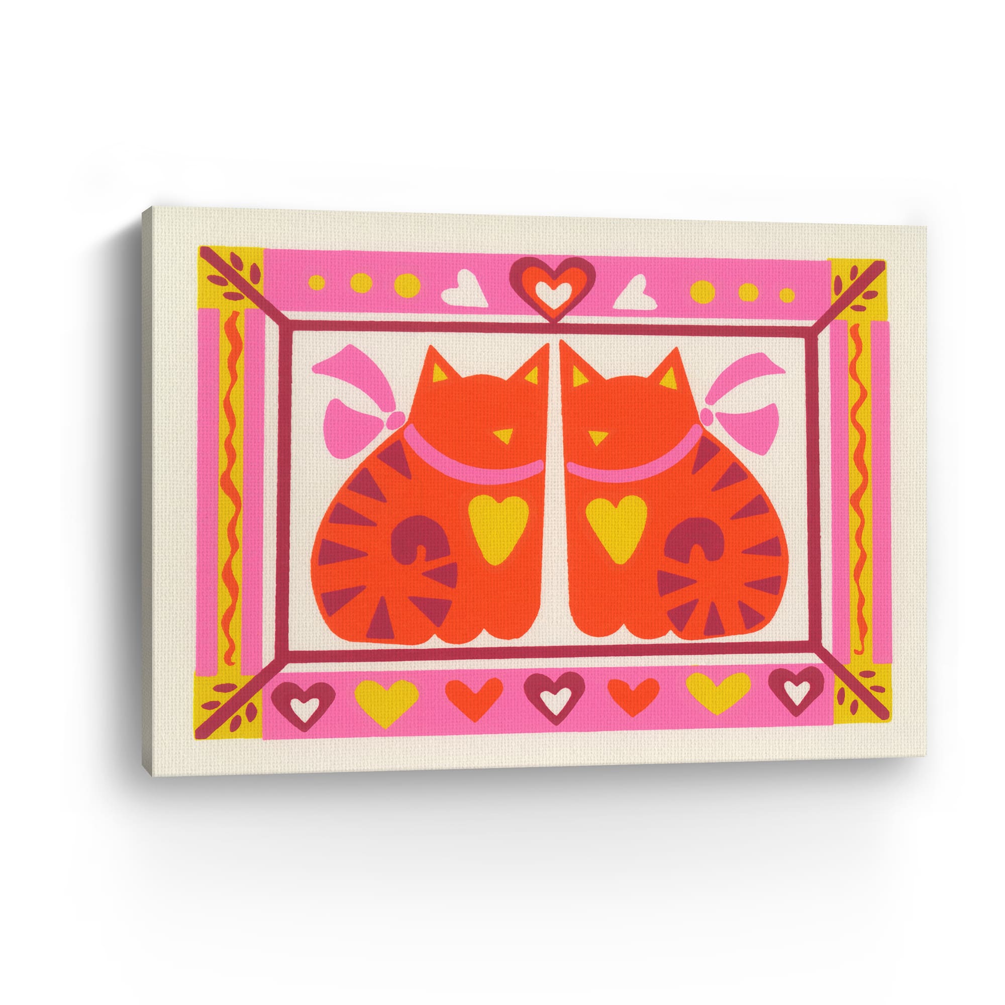 Purrfect Symmetry Canvas Giclée Art