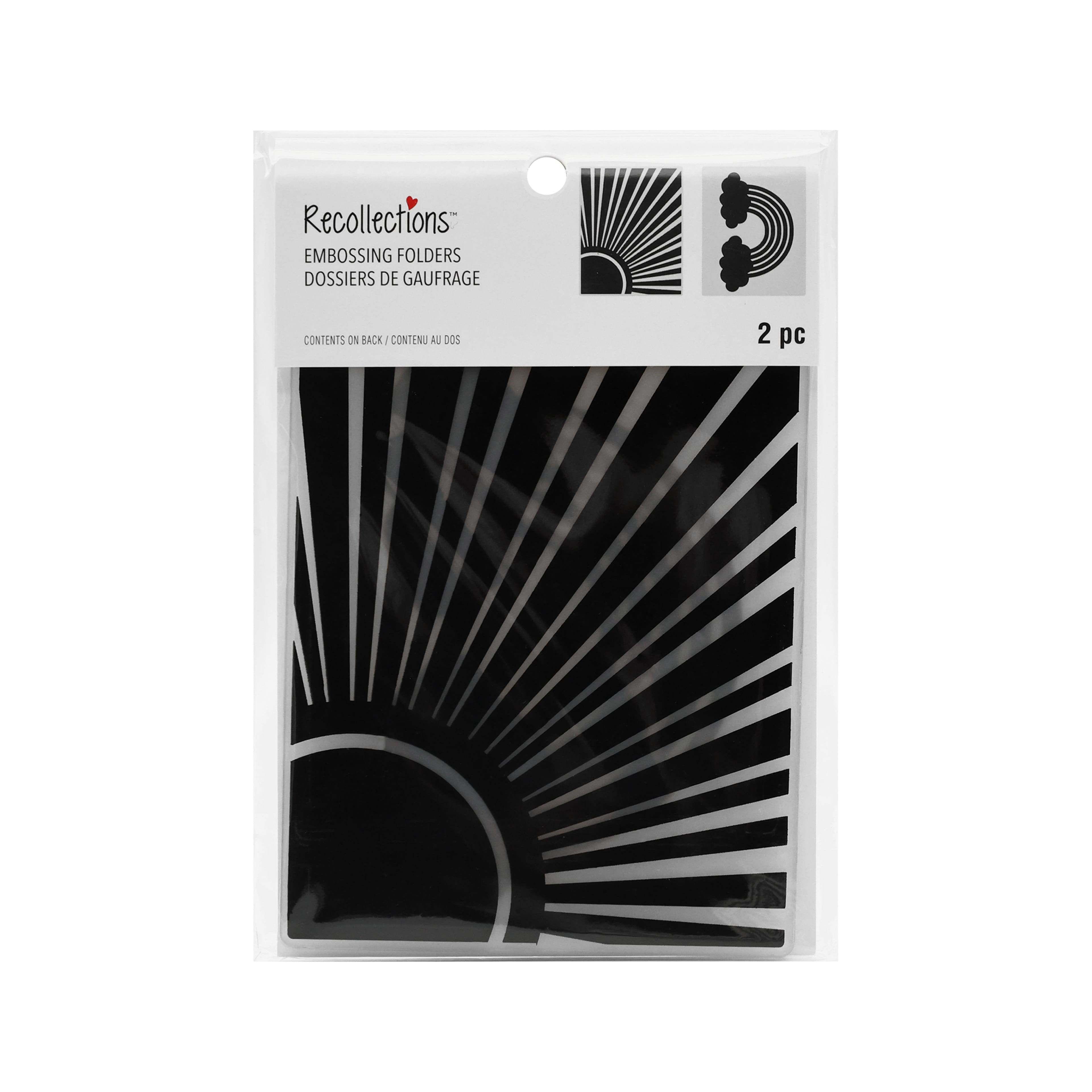 Sun &#x26; Rainbow Embossing Folders Set by Recollections&#x2122;