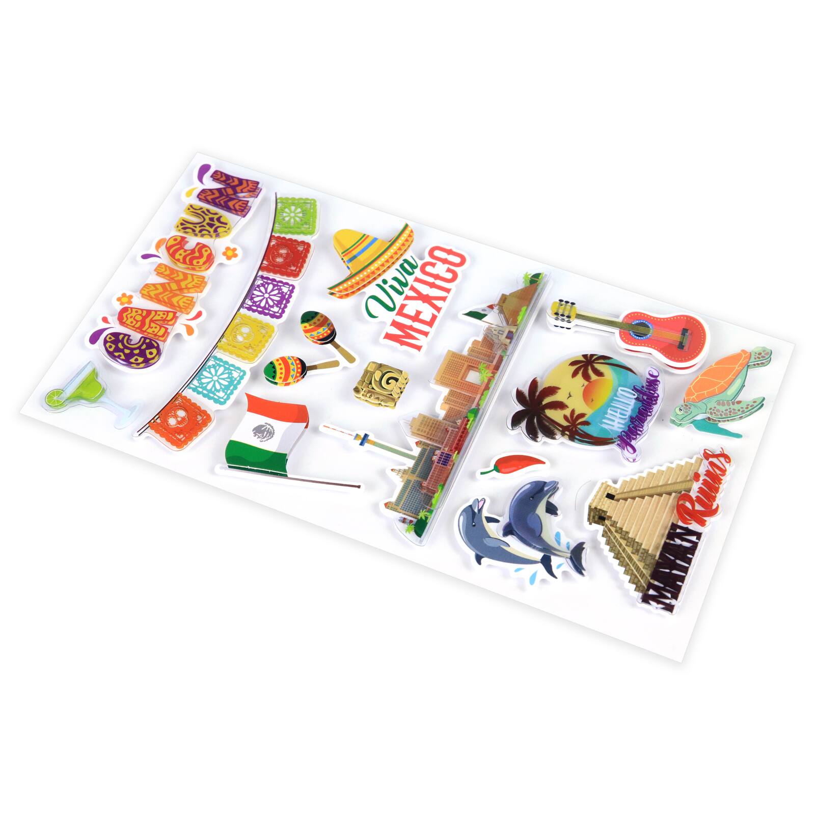 12 Pack: Cancun Dimensional Stickers by Recollections™