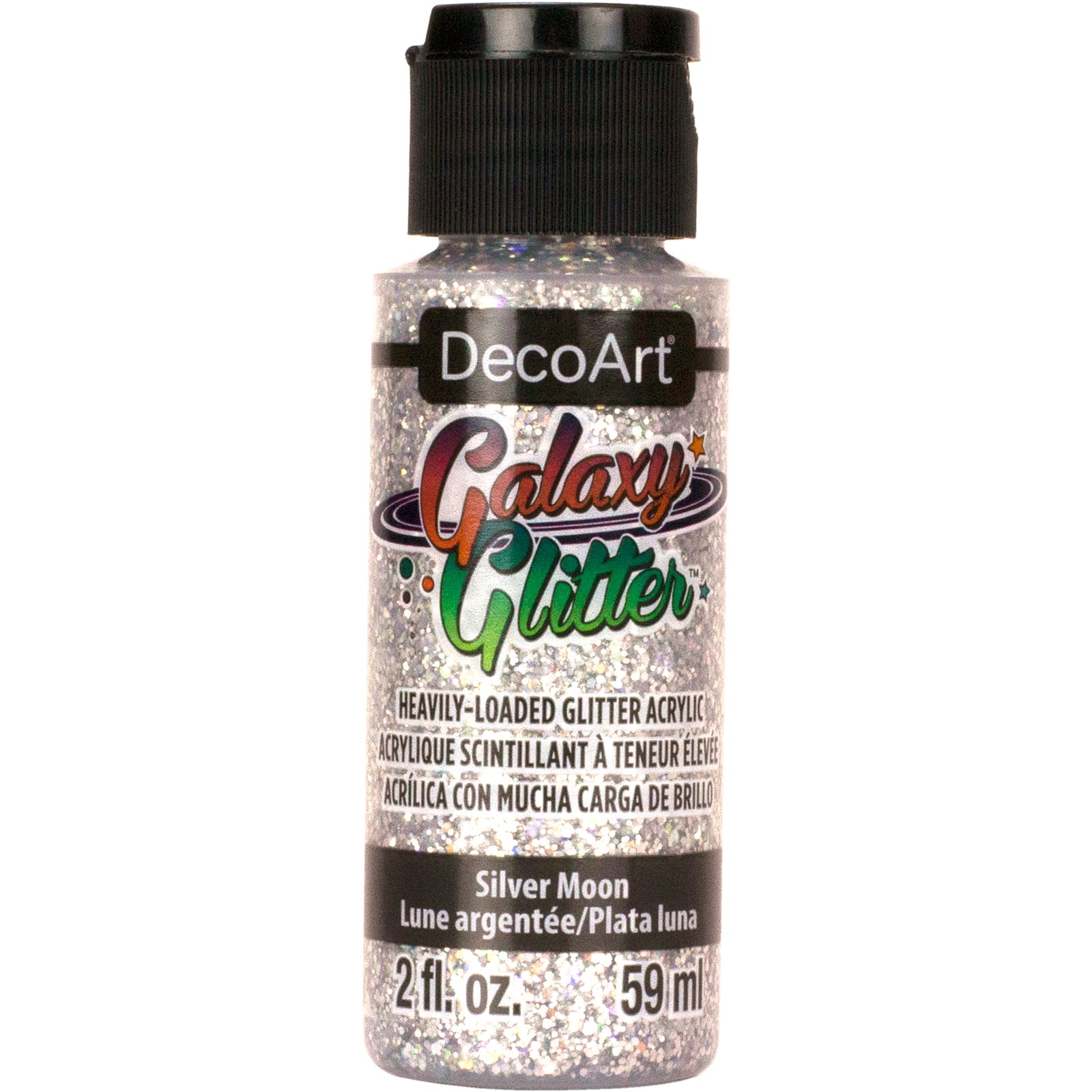 Top Notch 2oz White Glitter Acrylic Craft Paint - Crystal - Craft Paint - Art Supplies & Painting