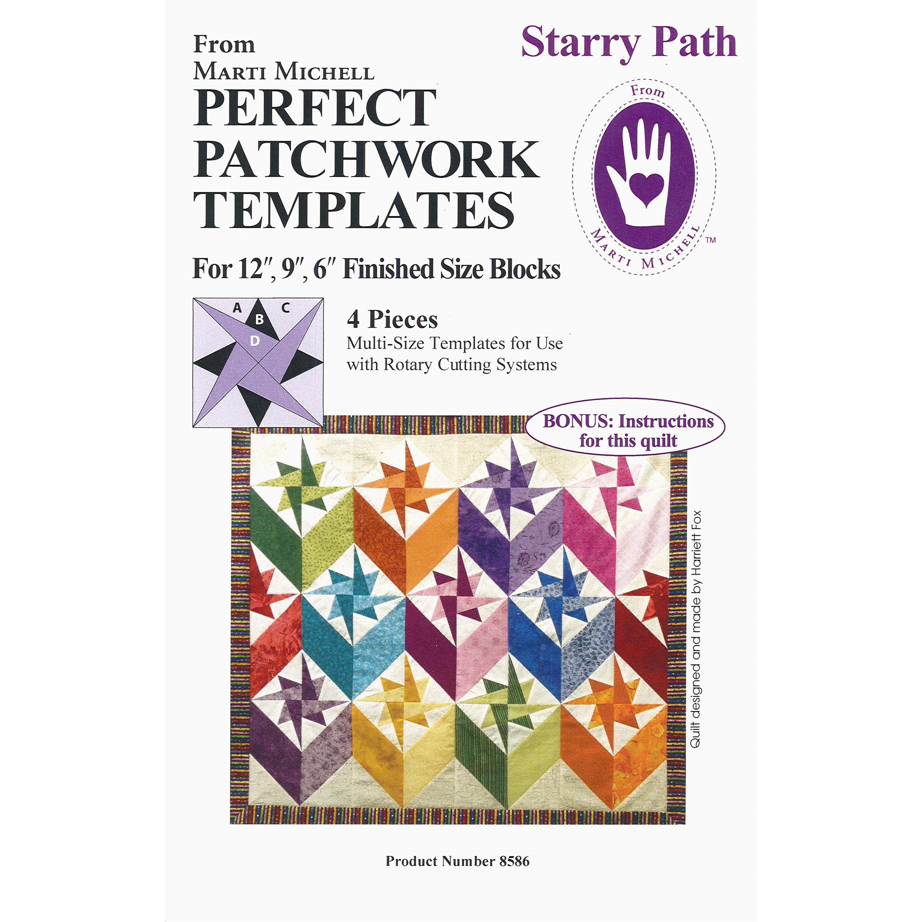 Marti Michell Starry Path Template Set, 4ct.
