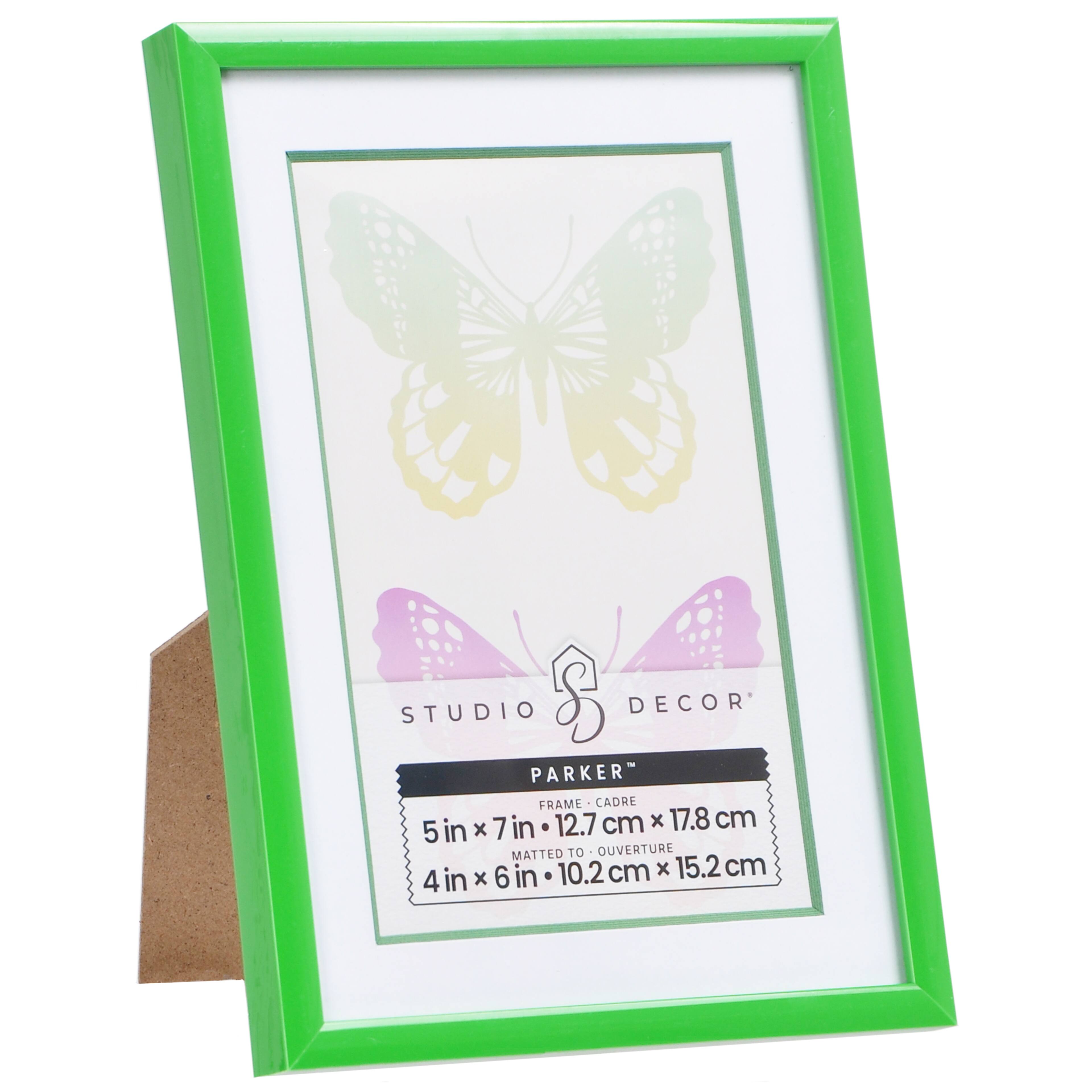 Lime Green Frame with Mat, Parker&#x2122; by Studio D&#xE9;cor&#xAE;