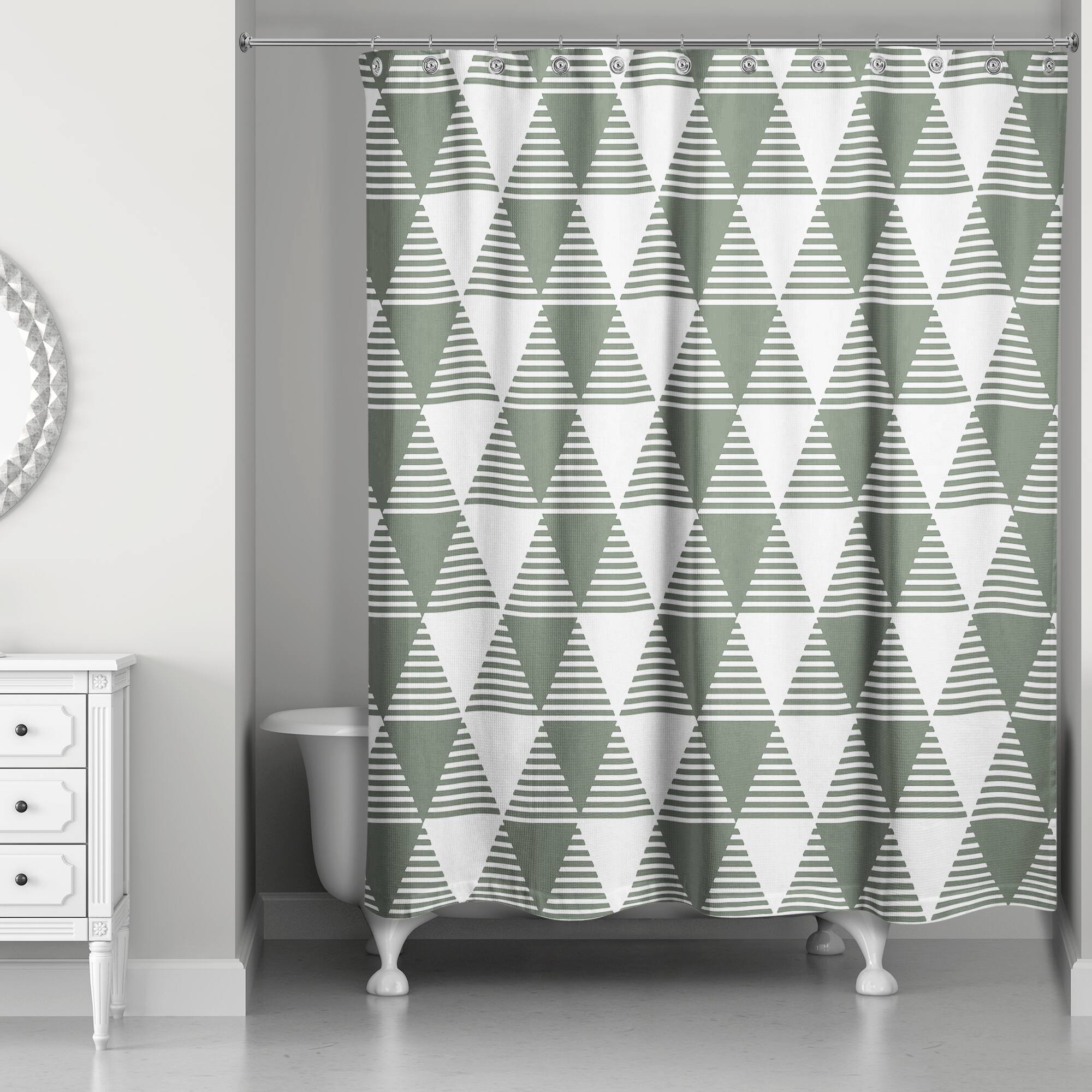 Triangles Shower Curtain