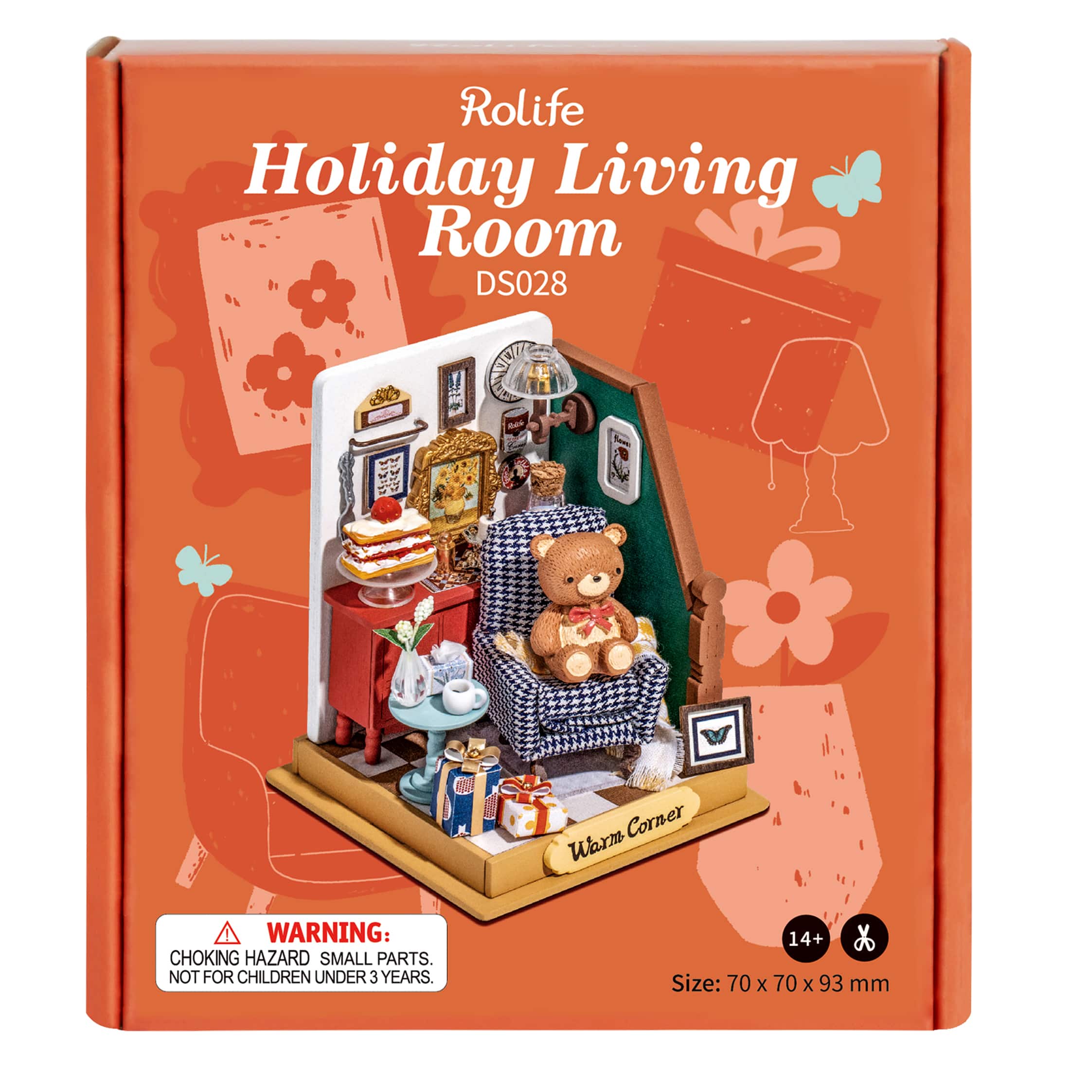 Rolife Holiday Living Room DIY Miniature Kit