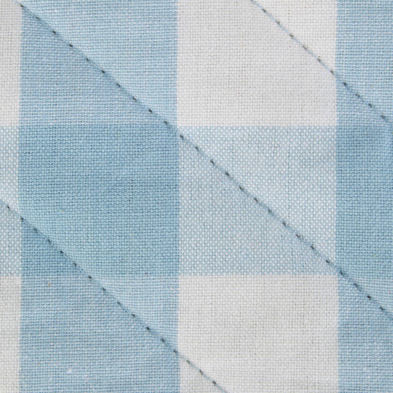 DII® White & Light Blue Buffalo Check Kitchen Textiles Oven Mitts, 2ct.