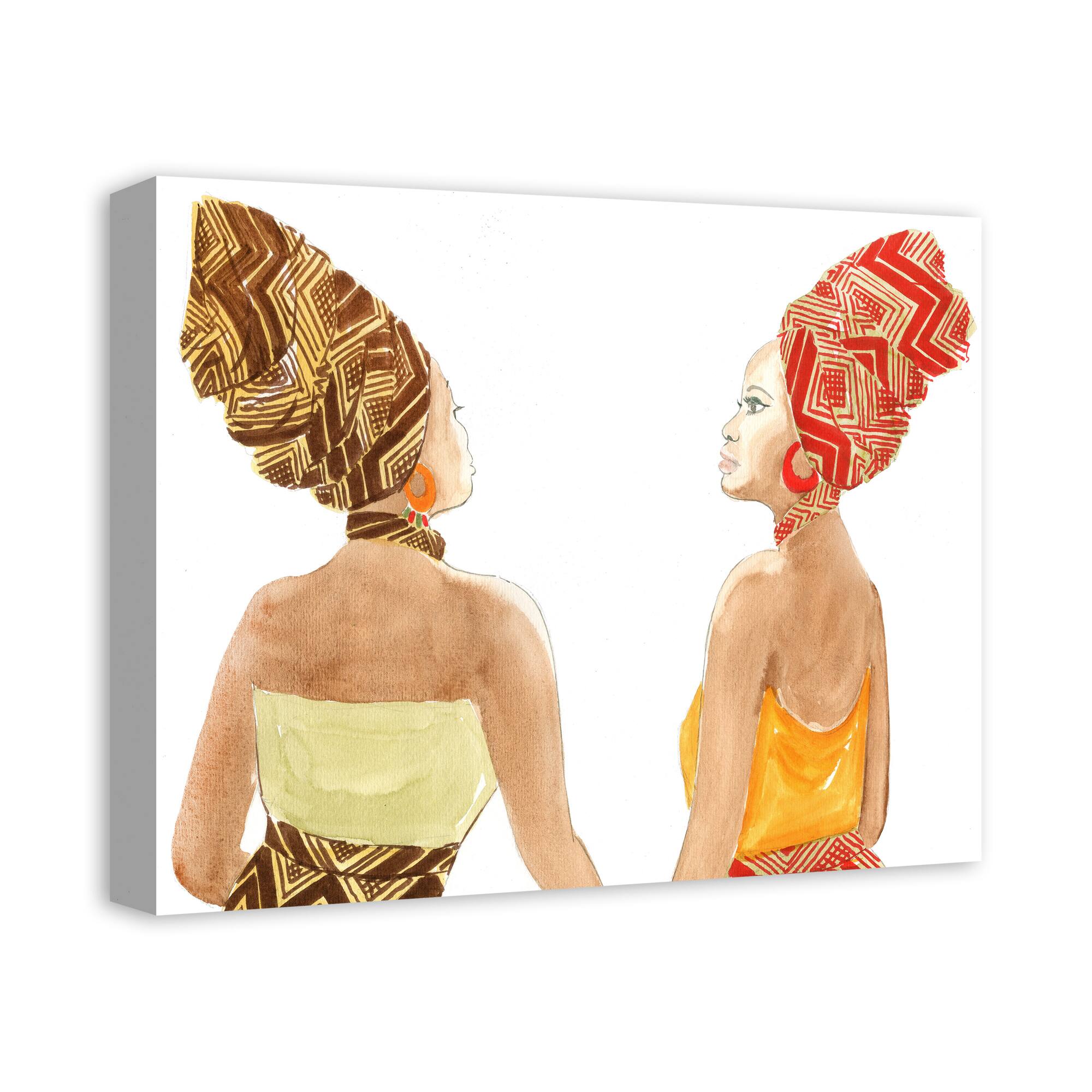 Women In Conversation 20" x 16" Canvas Wall Art