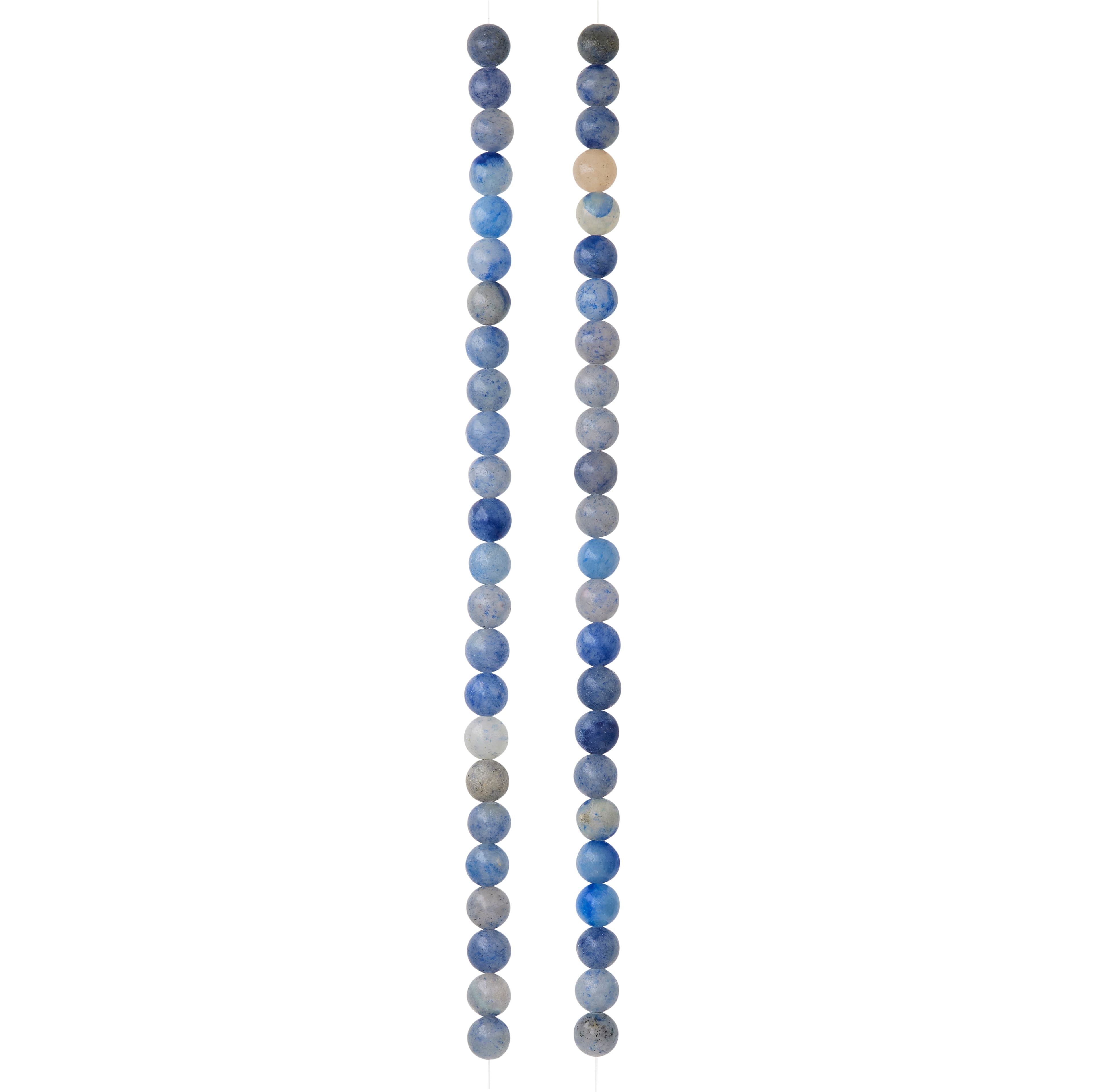 12 Pack: Blue Aventurine Round Beads, 6mm by Bead Landing™