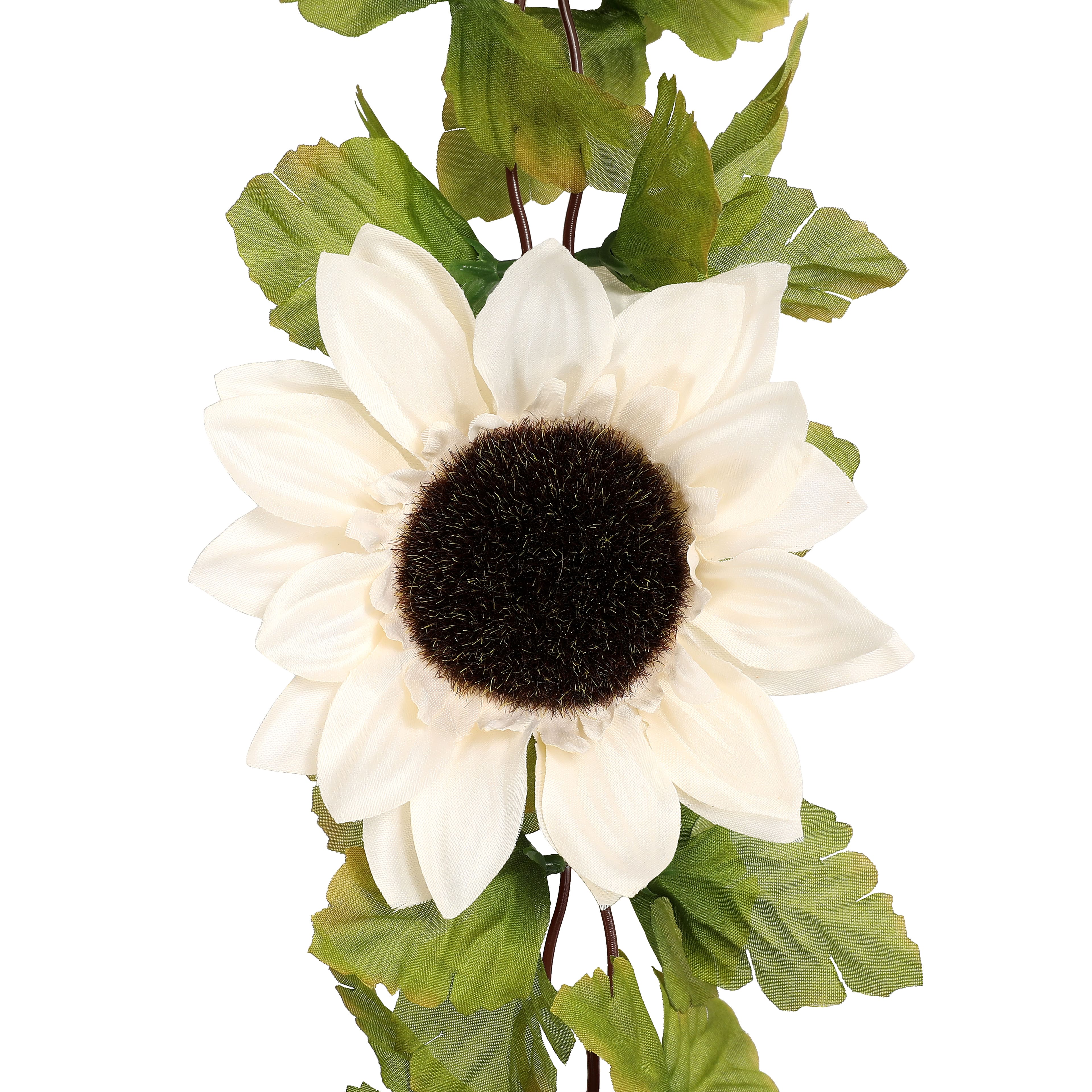6ft. White Sunflower Chain Garland by Ashland®
