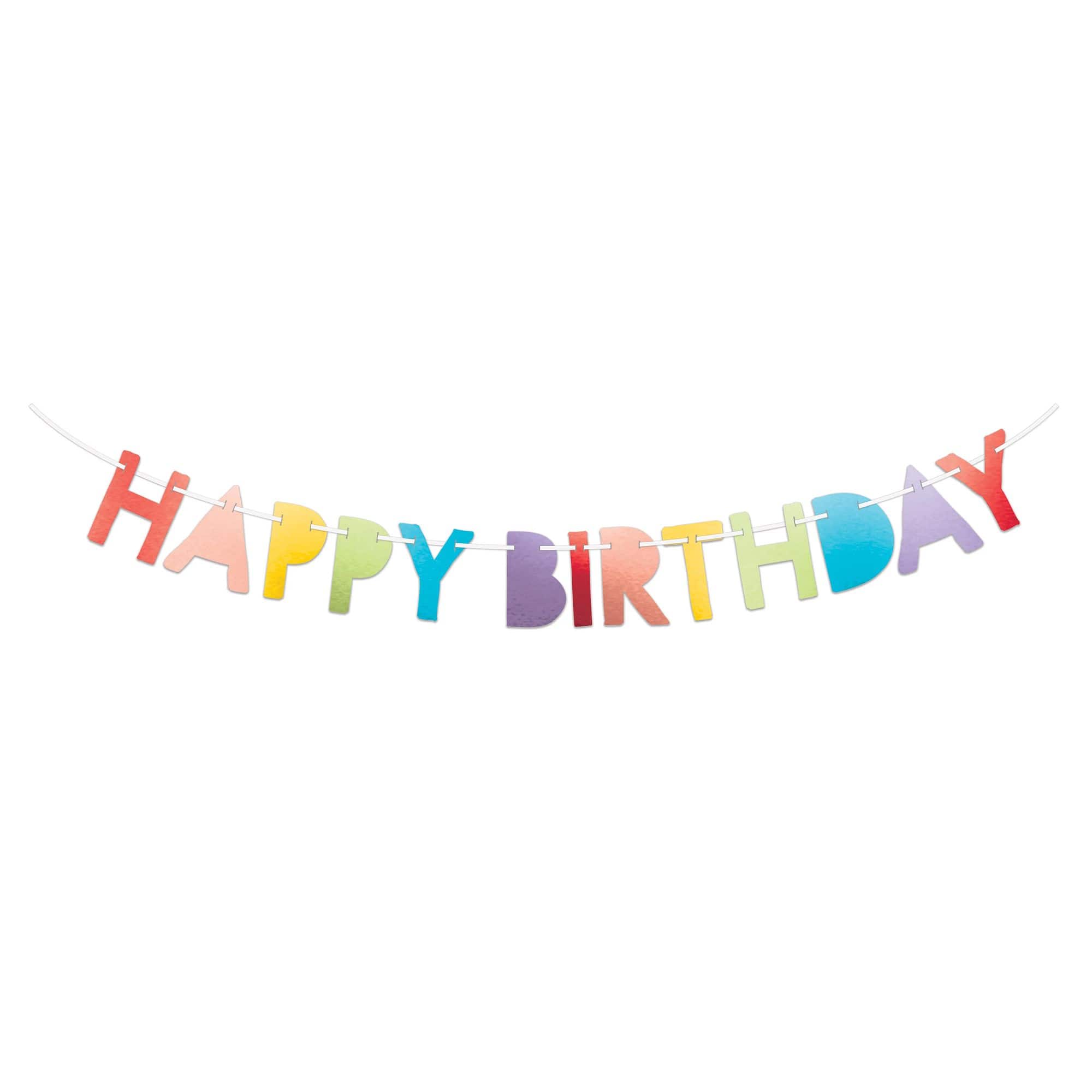 Rainbow Birthday Banner