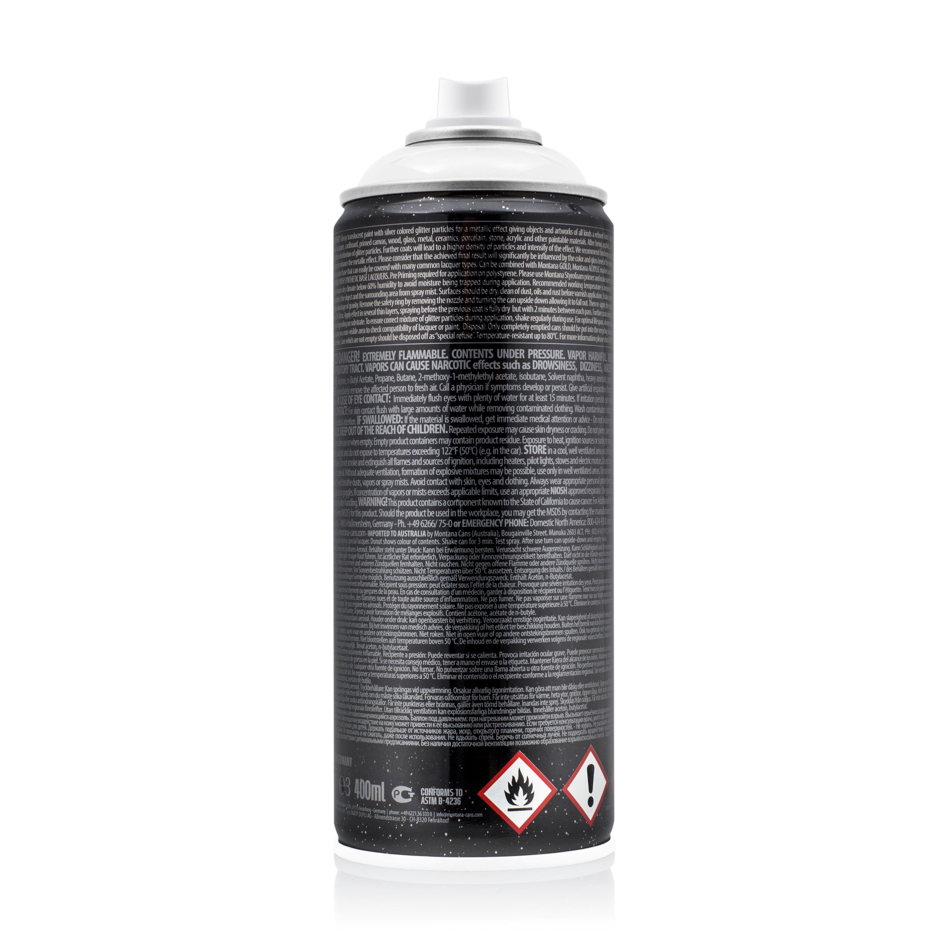 Montana&#x2122; Glitter Effect Silver Glitter Coat Spray