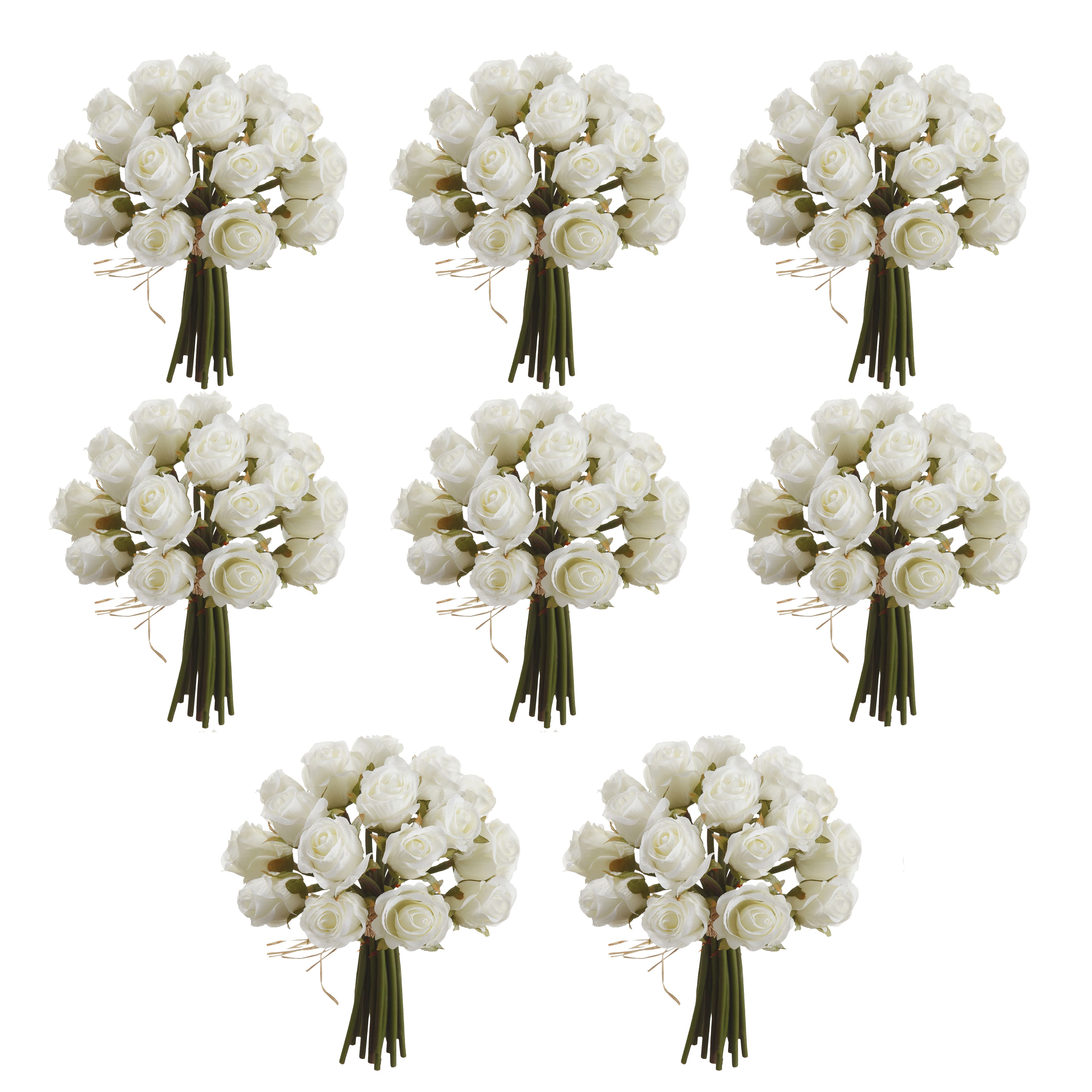 8 Pack: 8&#x22; White Mini Rose Bundle Classic Traditions&#x2122; by Ashland&#xAE;