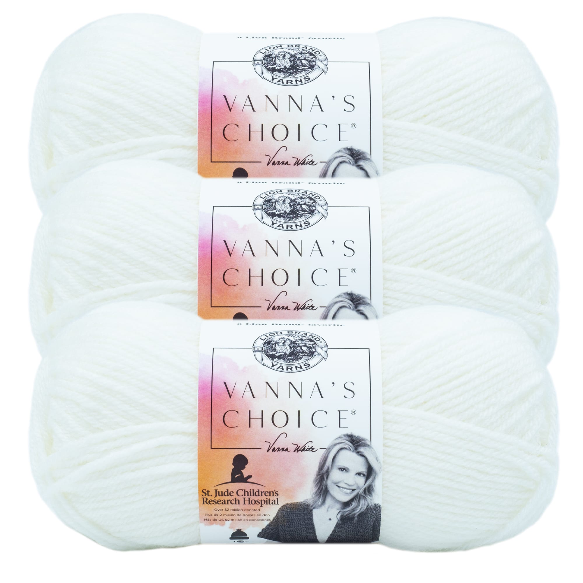 Lion Brand Vanna&s Choice Yarn - 6/Pk-Silver Heather
