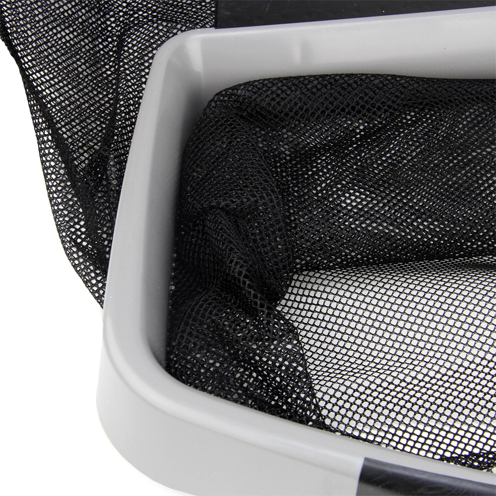 Swim Central 17.5&#x22; Gray &#x26; Black Swimming Pool Deep Bag Leaf Rake Skimmer Head