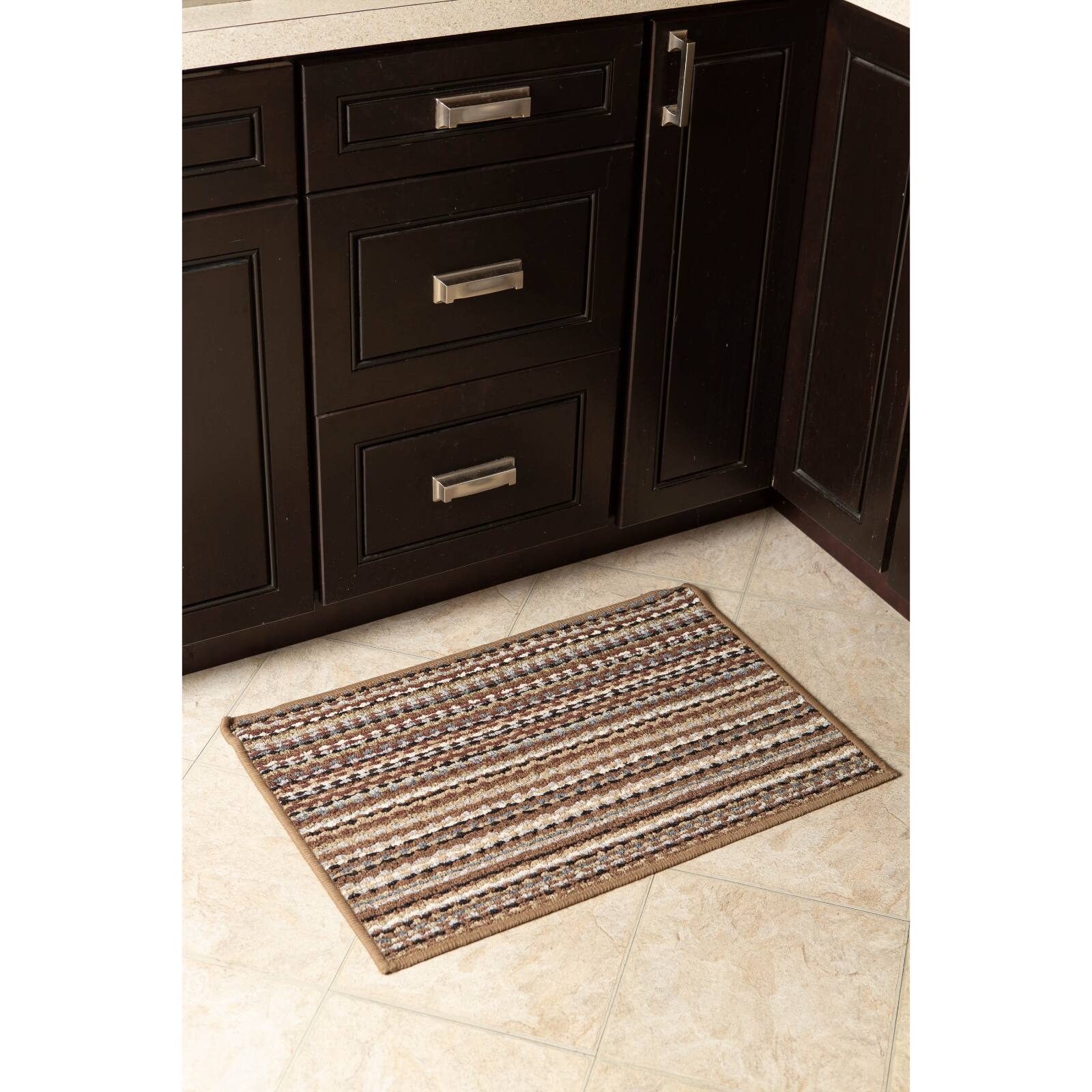 DII® Multi Stripe Printed Nylon Rug