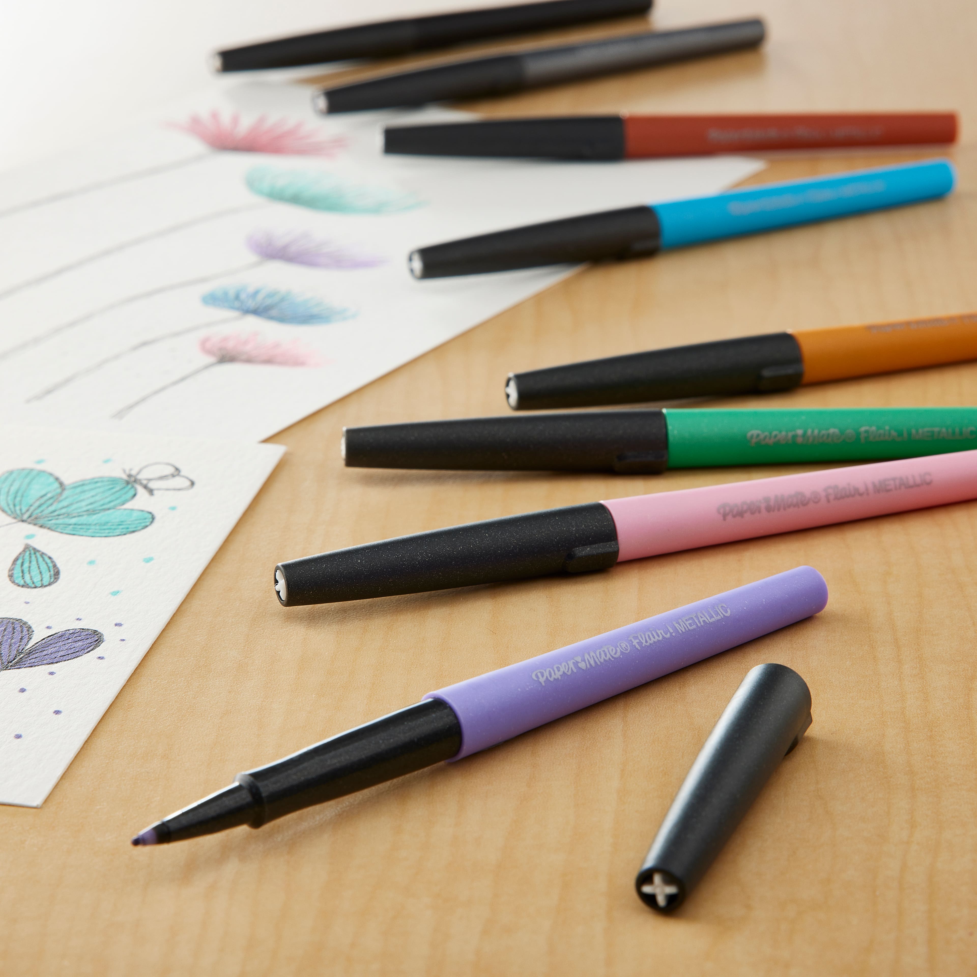 Paper Mate Flair Metallic Color Felt Tip Pens (2129448)