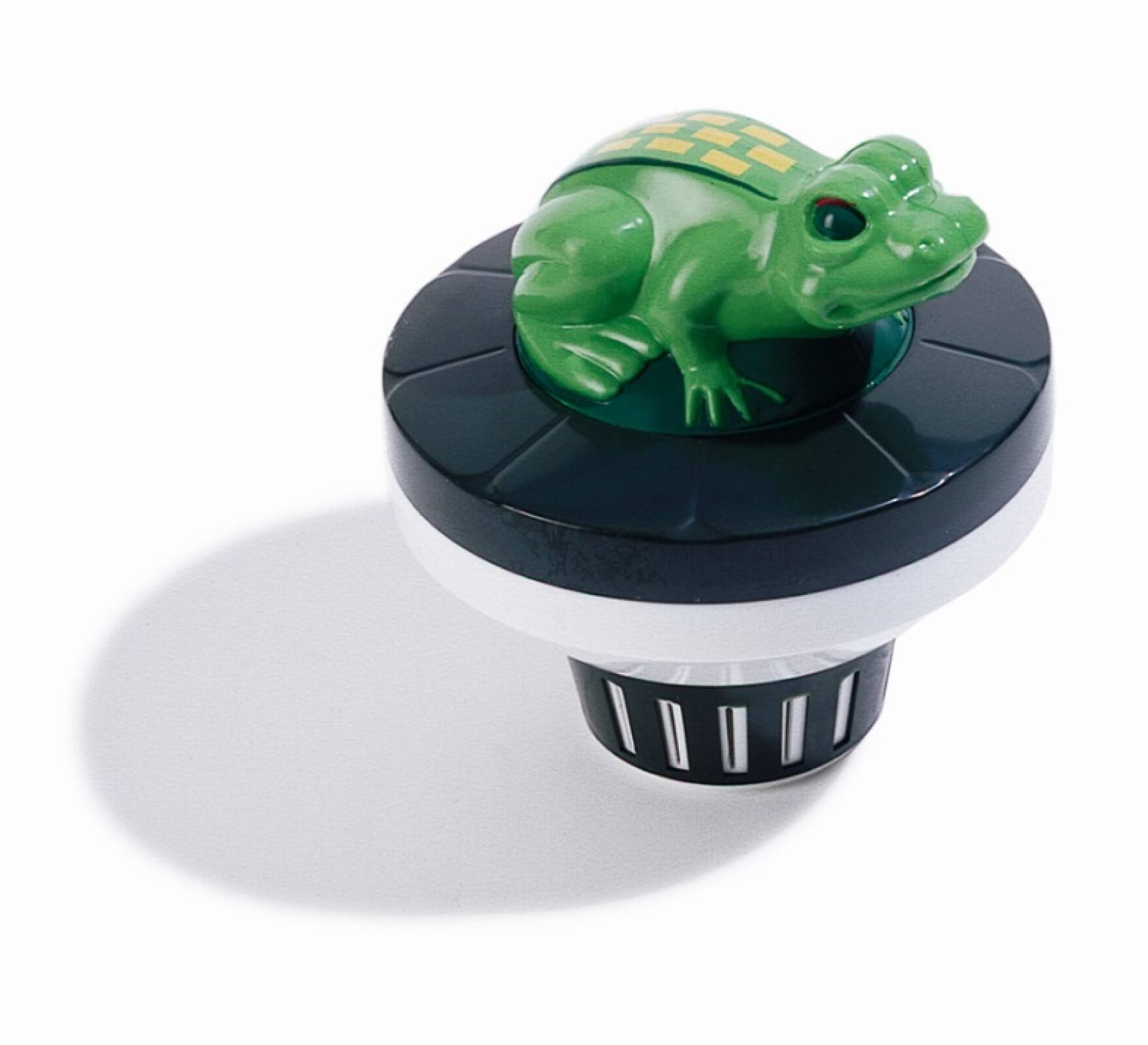 7.5" Green & Black Frog Floating Swimming Pool Chlorine Dispenser