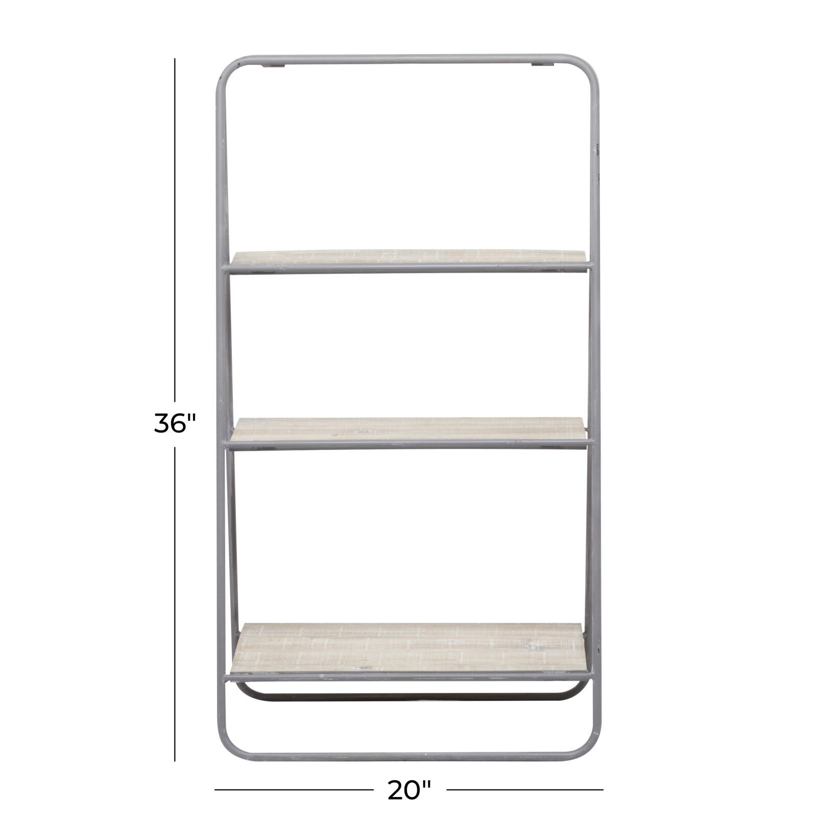 36&#x22; Iron Farmhouse Shelving Unit