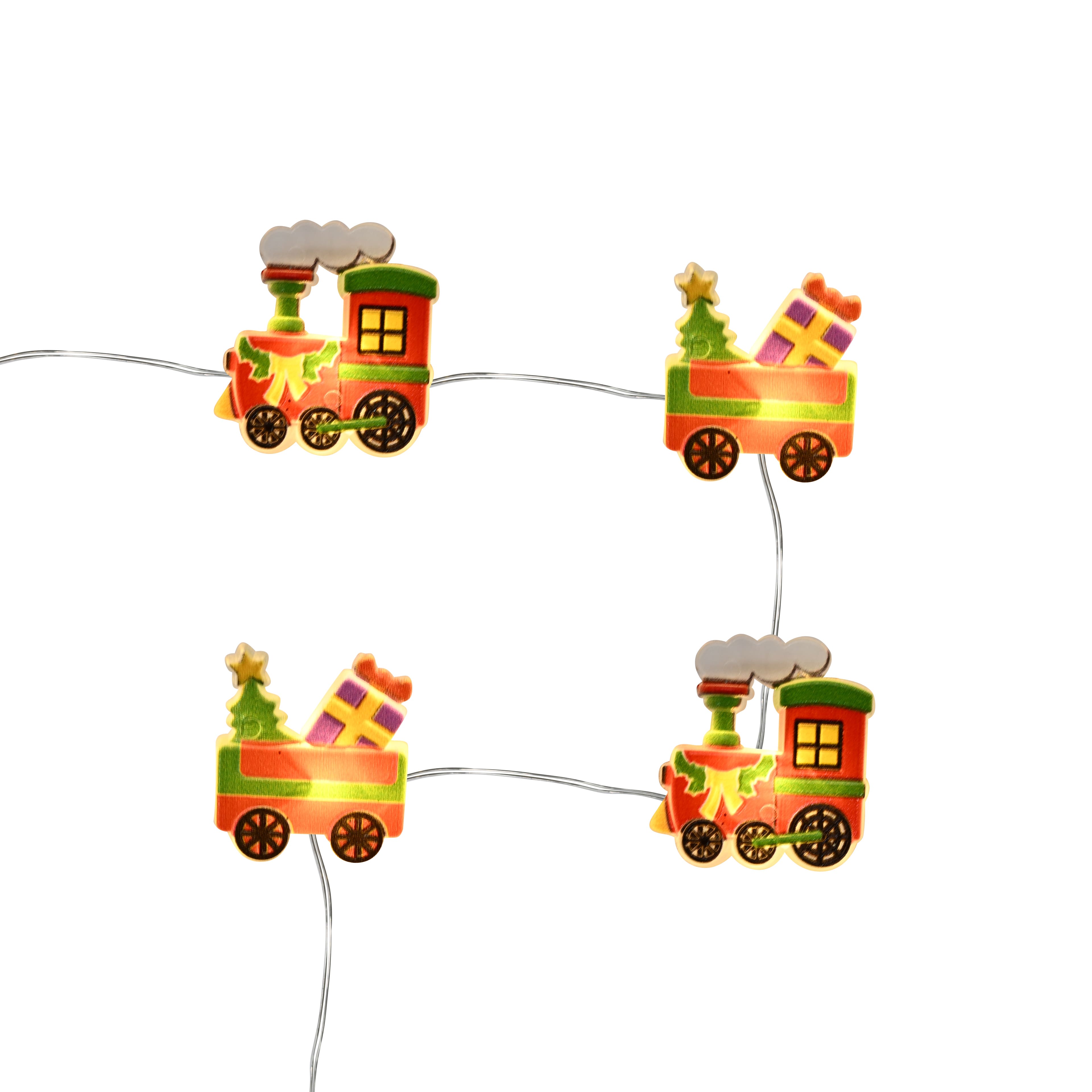 18ct. Warm White LED Train String Lights on Silver Wire by Ashland&#xAE;