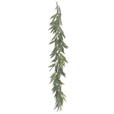 6ft. Green Muddy White Willow Garland | Michaels