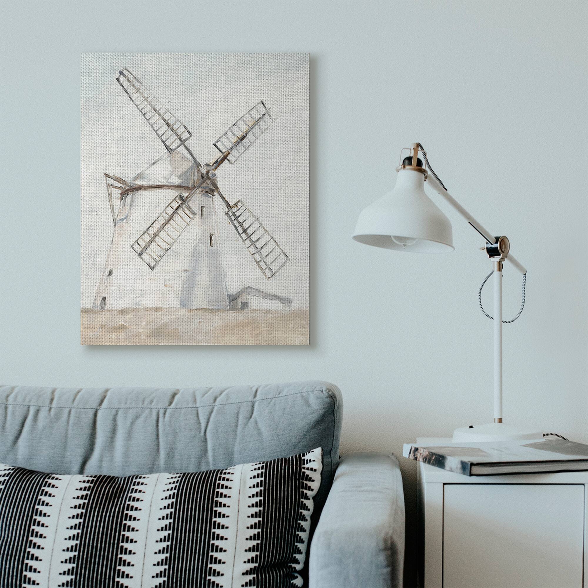 Stupell Industries Windmill Farm Landscape Wall Accent