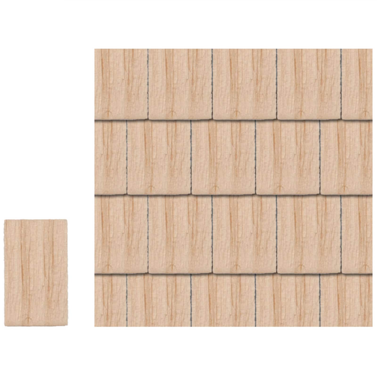 Houseworks&#xAE; 1/24 Scale Square Butt Shingles, 400ct.
