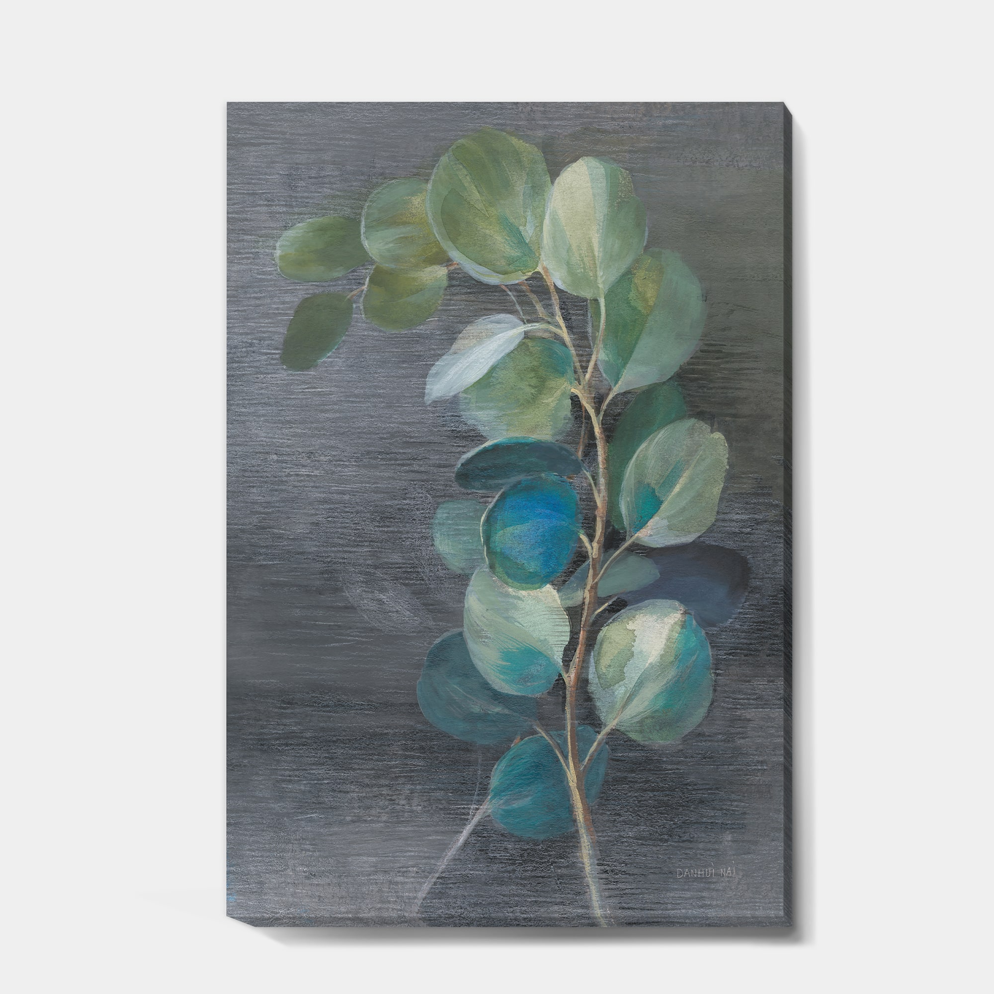 Designart - Fresh leaves II - Traditional Canvas Artwork in Blue | 24" x 32" | Michaels®
