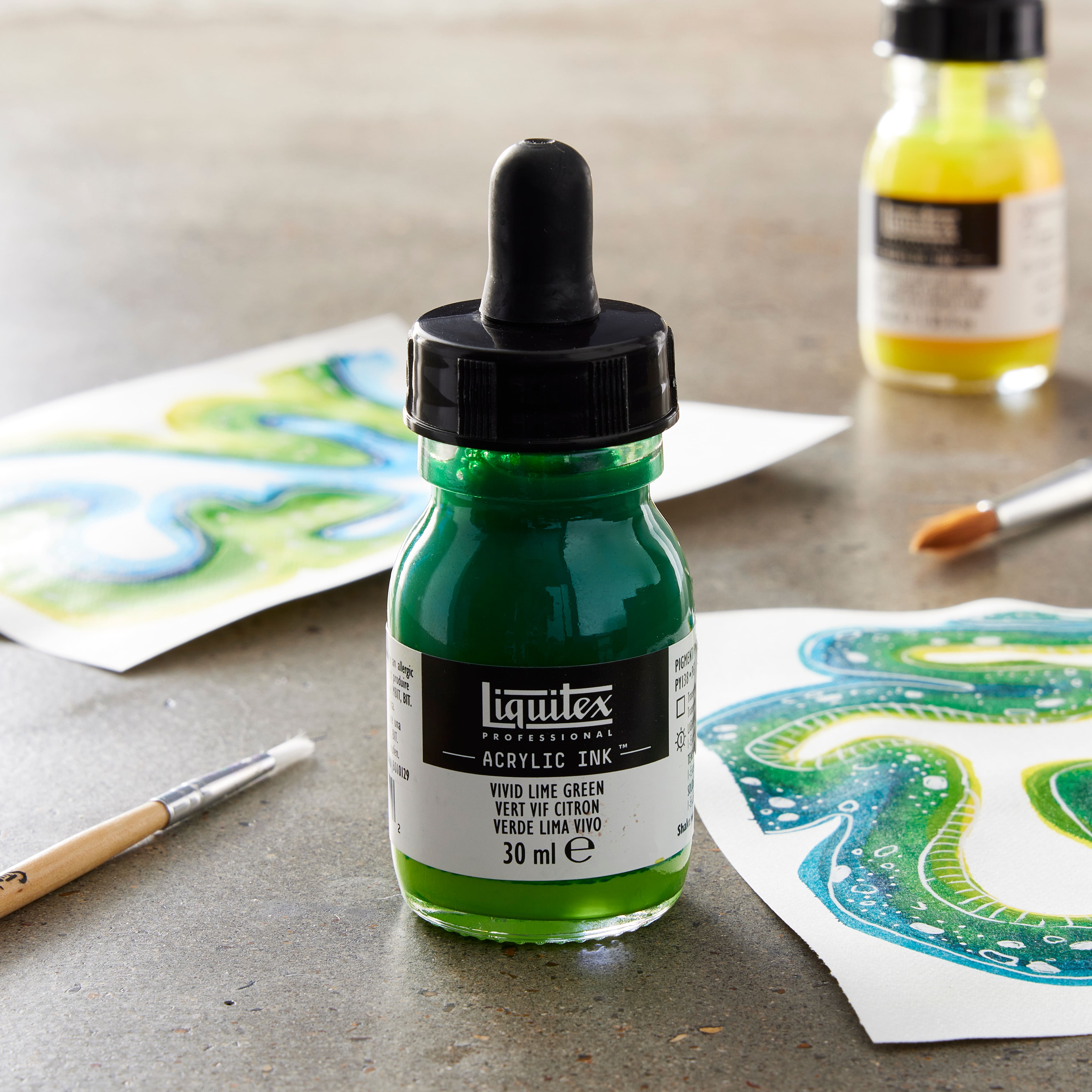 Liquitex Professional Acrylic Ink 30ml Bottle Fluorescent Green