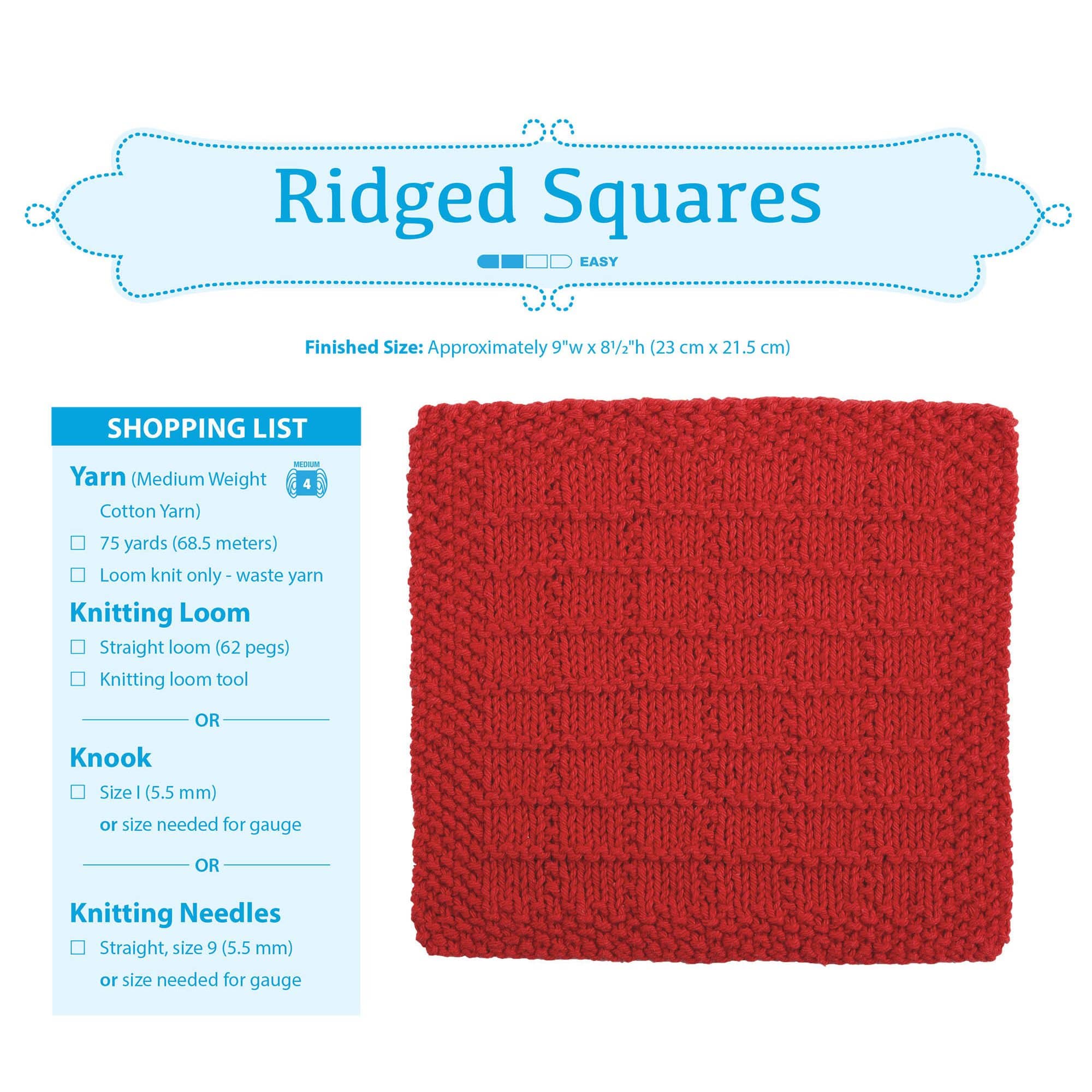 Leisure Arts® Loom Knit Dishcloths Book