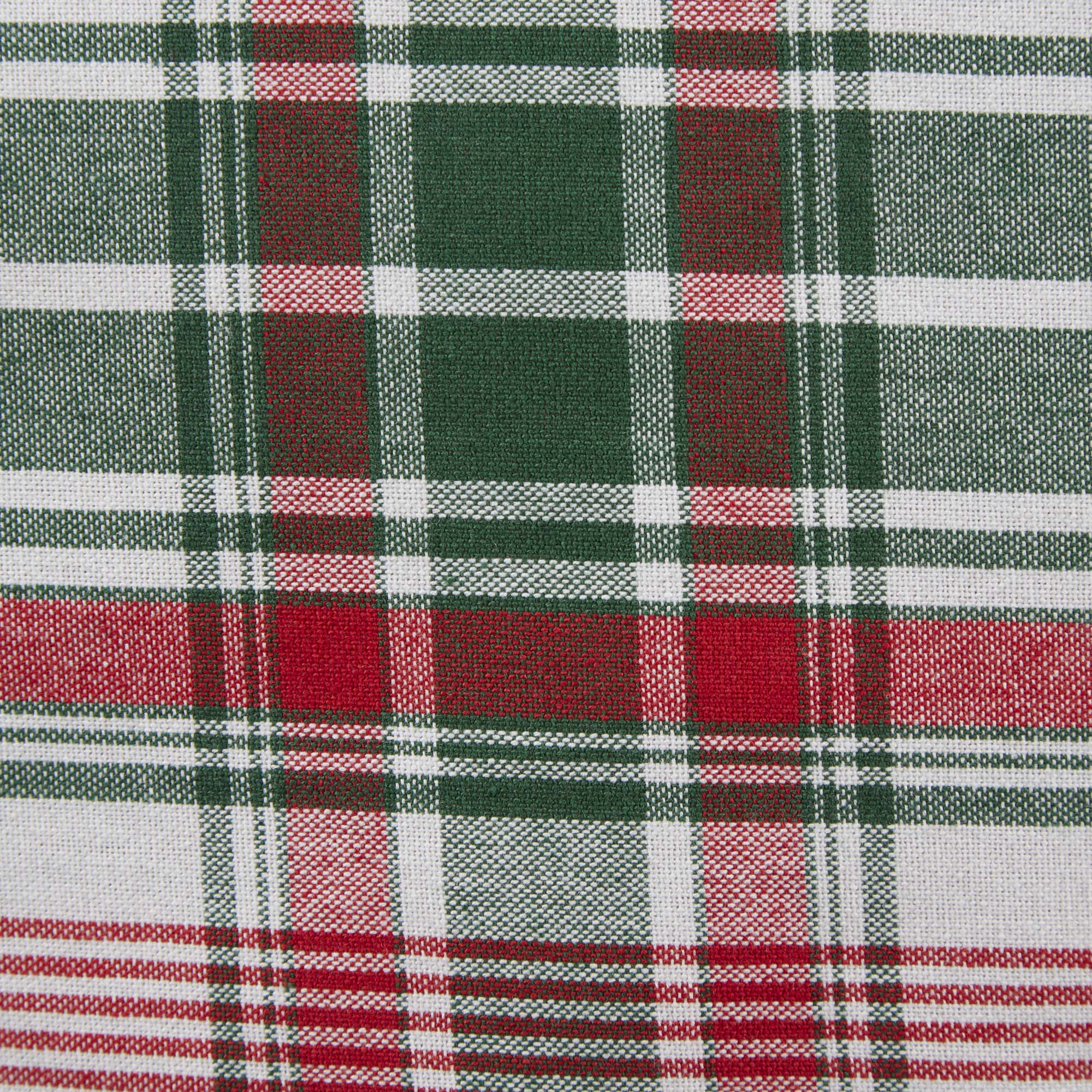 DII® 52" Yuletide Plaid Tablecloth