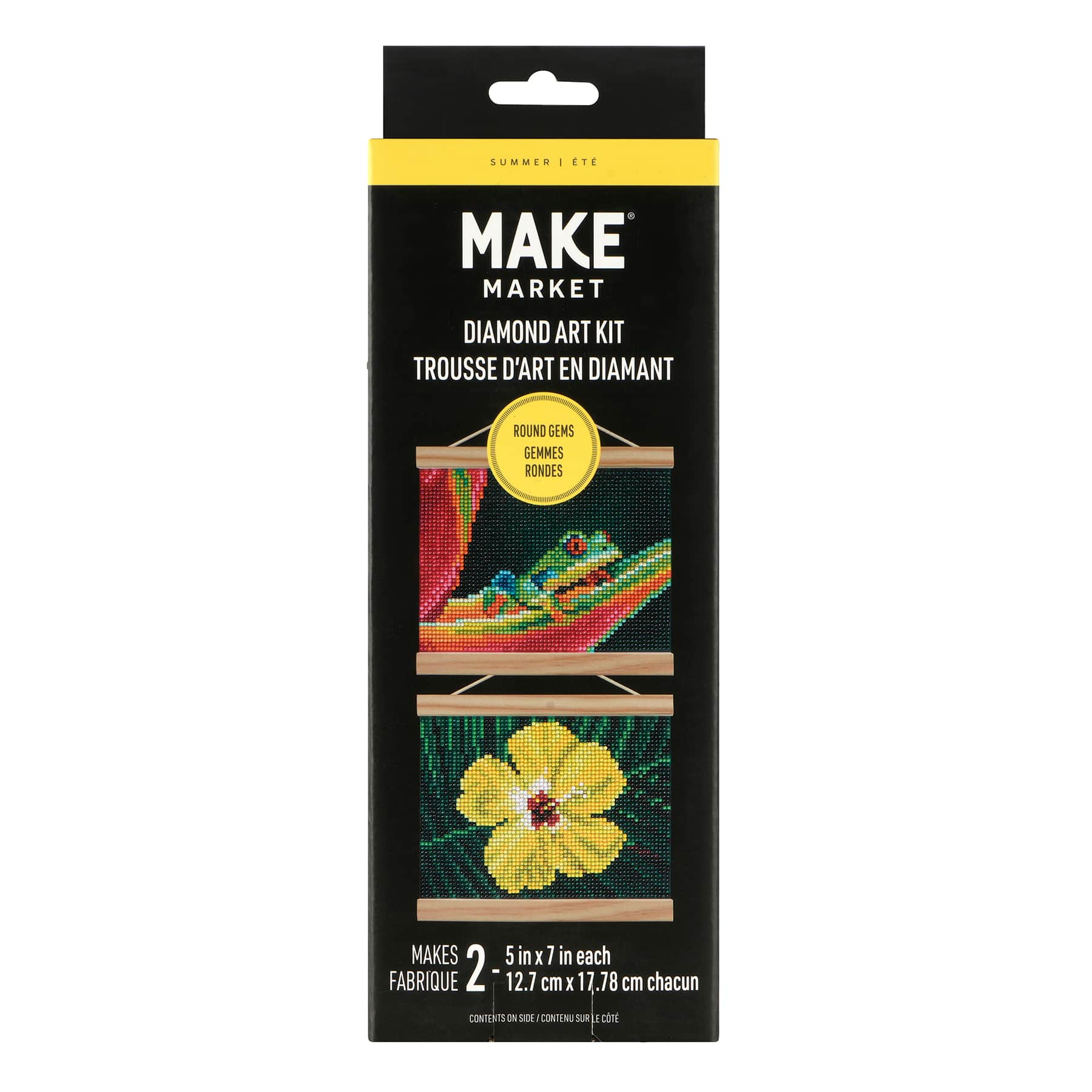 Frog &#x26; Flower Diamond Art Kit by Make Market&#xAE;