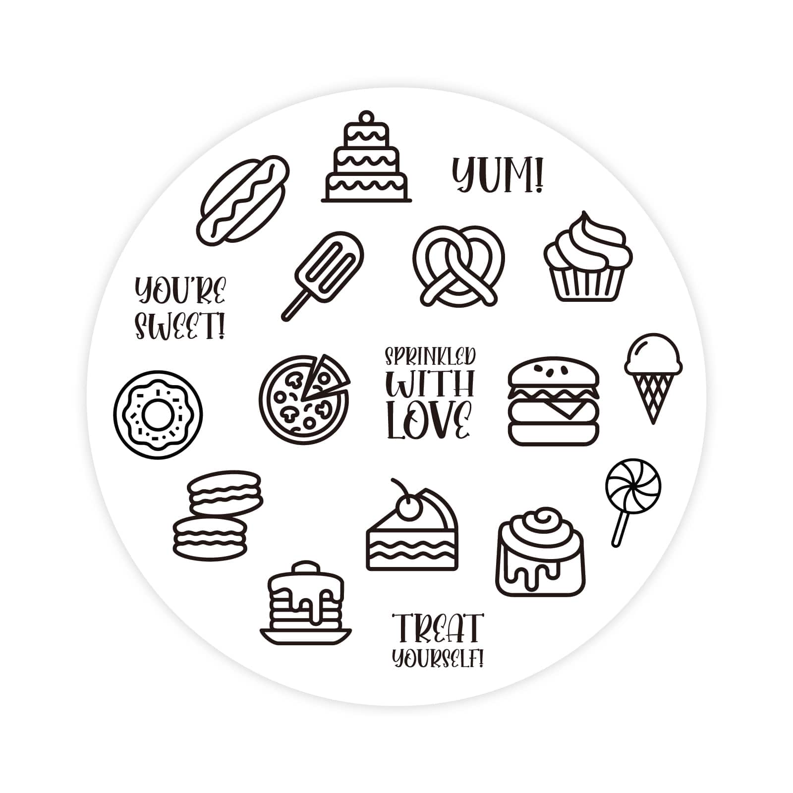 6 Pack: Sweet Jar of Wood Stamps by Recollections™