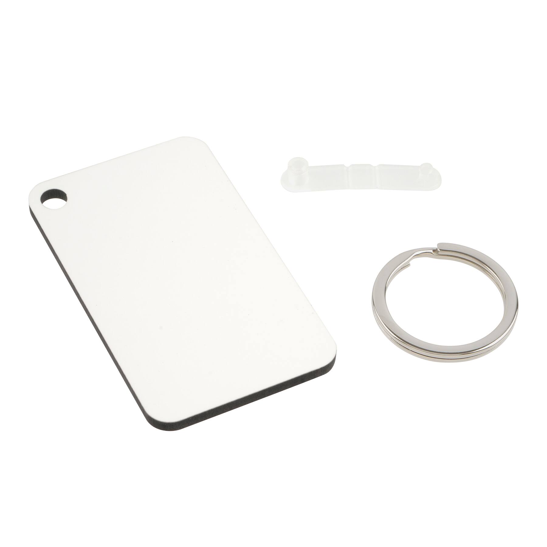 Rectangle Sublimation Keychains by Make Market®, 4ct.