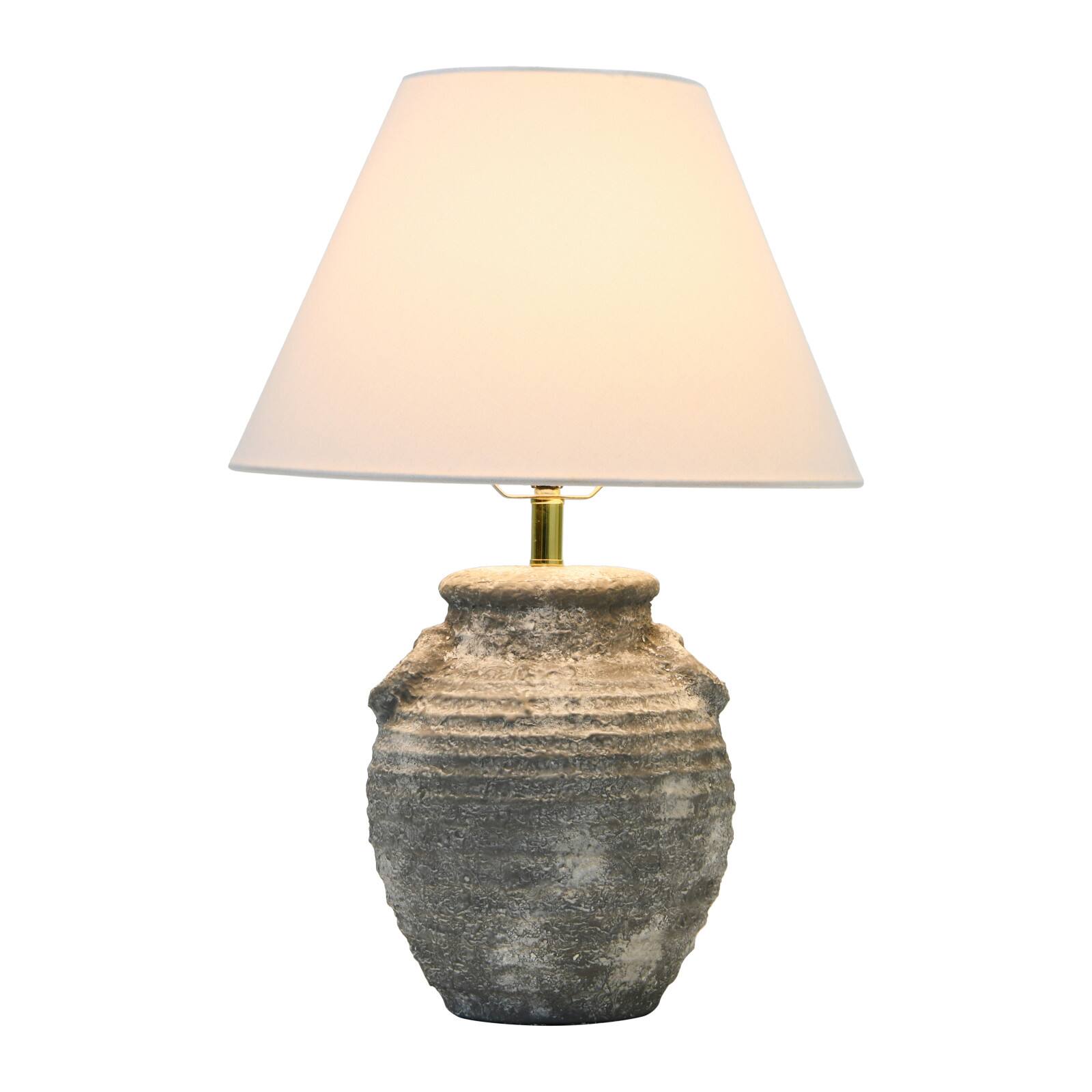 Hello Honey® 23" Gray Terra Cotta Table Lamp