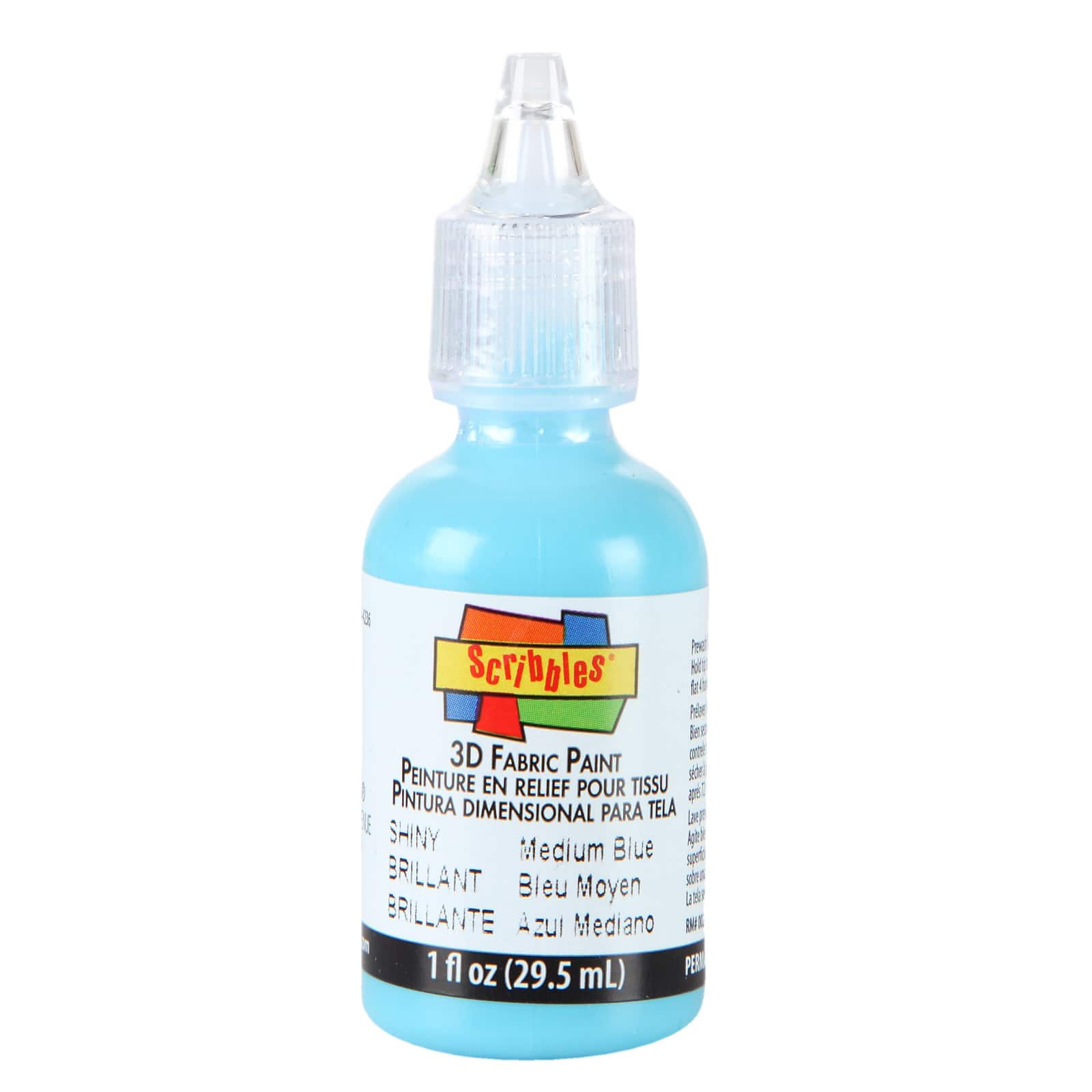 12 Pack: Scribbles® Shiny 3D Fabric Paint