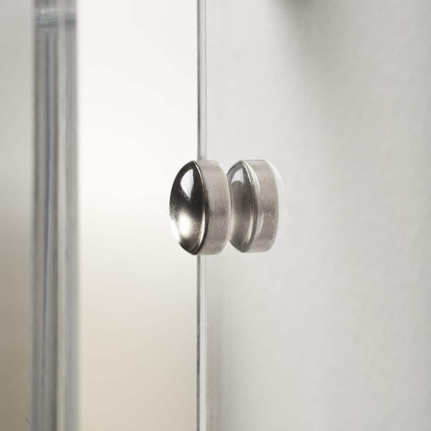 Wexel Art Single Panel Clear Acrylic Floating Wall Frame & Magnets with Silver Hardware