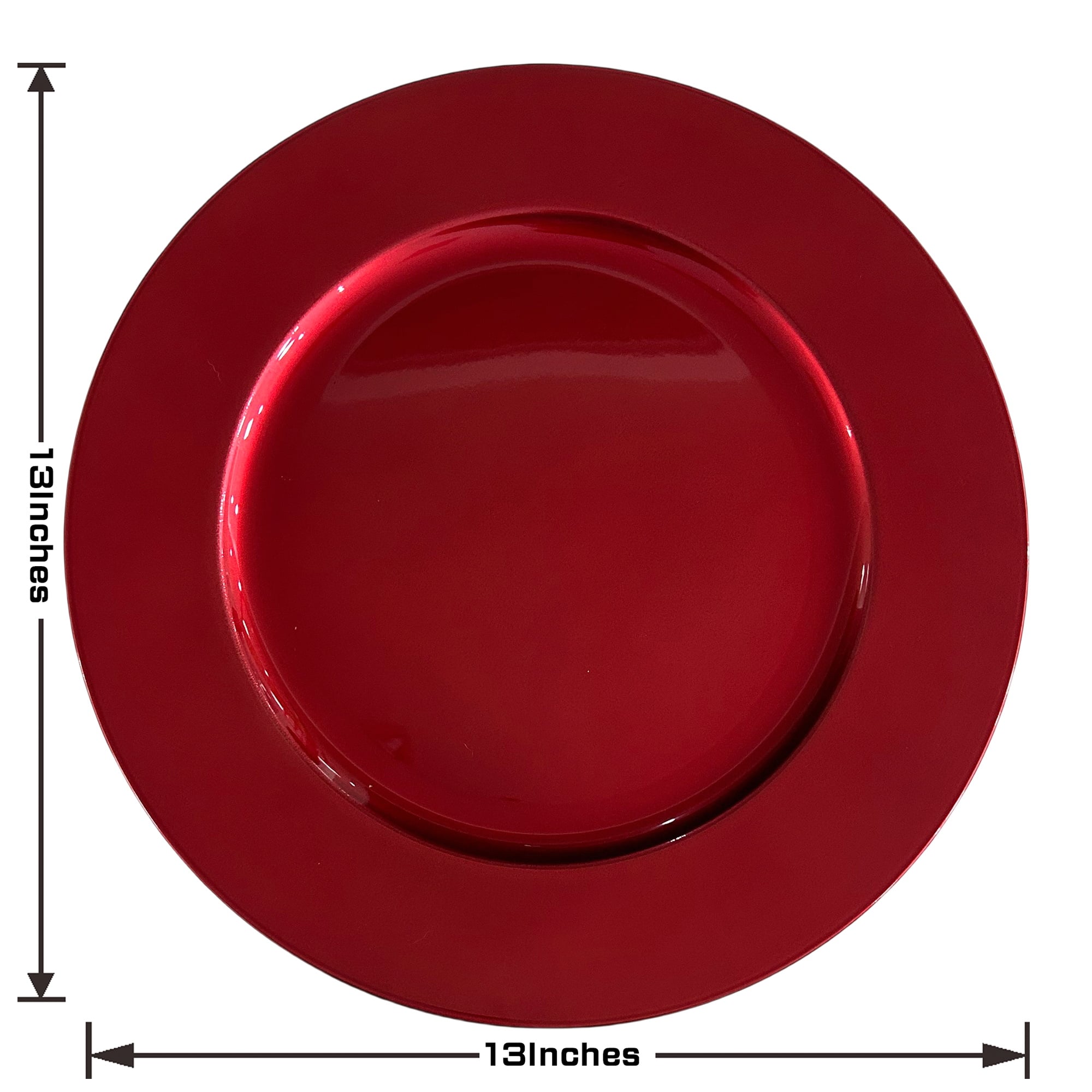 13&#x22; Red Charger Plate by Celebrate It&#x2122;