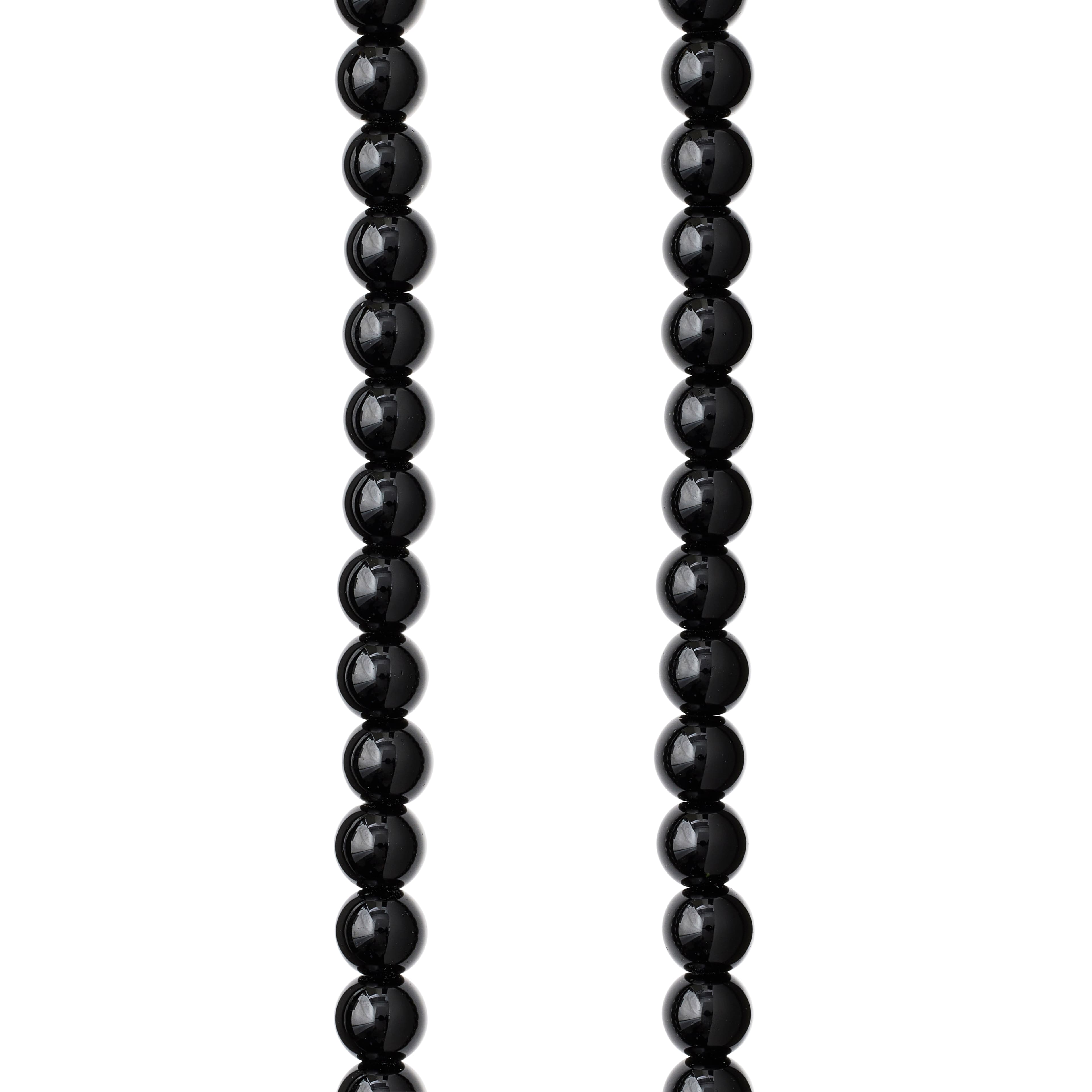 12 Pack: Black Jasper Round Beads, 6mm by Bead Landing™