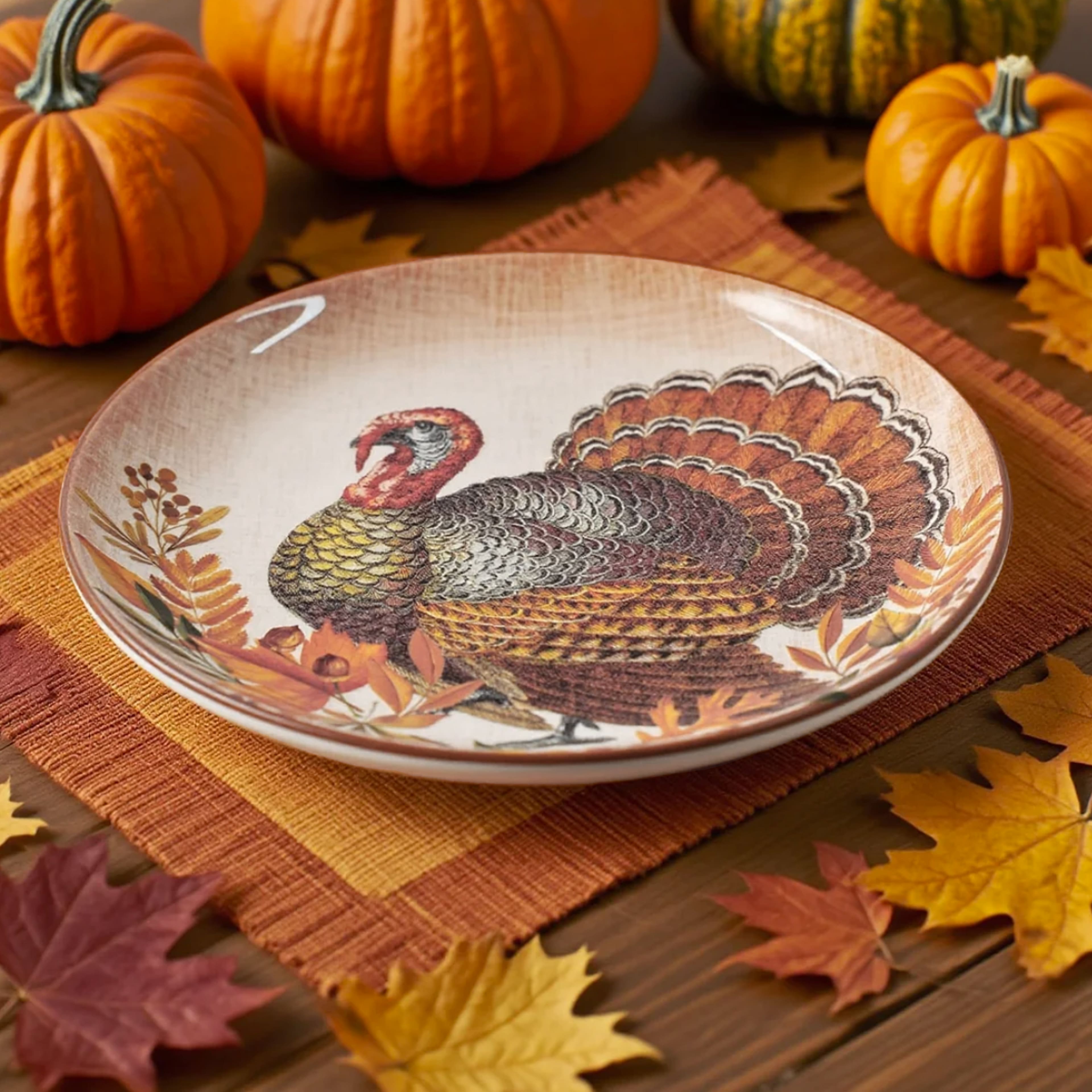8.5" Turkey Ceramic Salad Plate by Ashland®