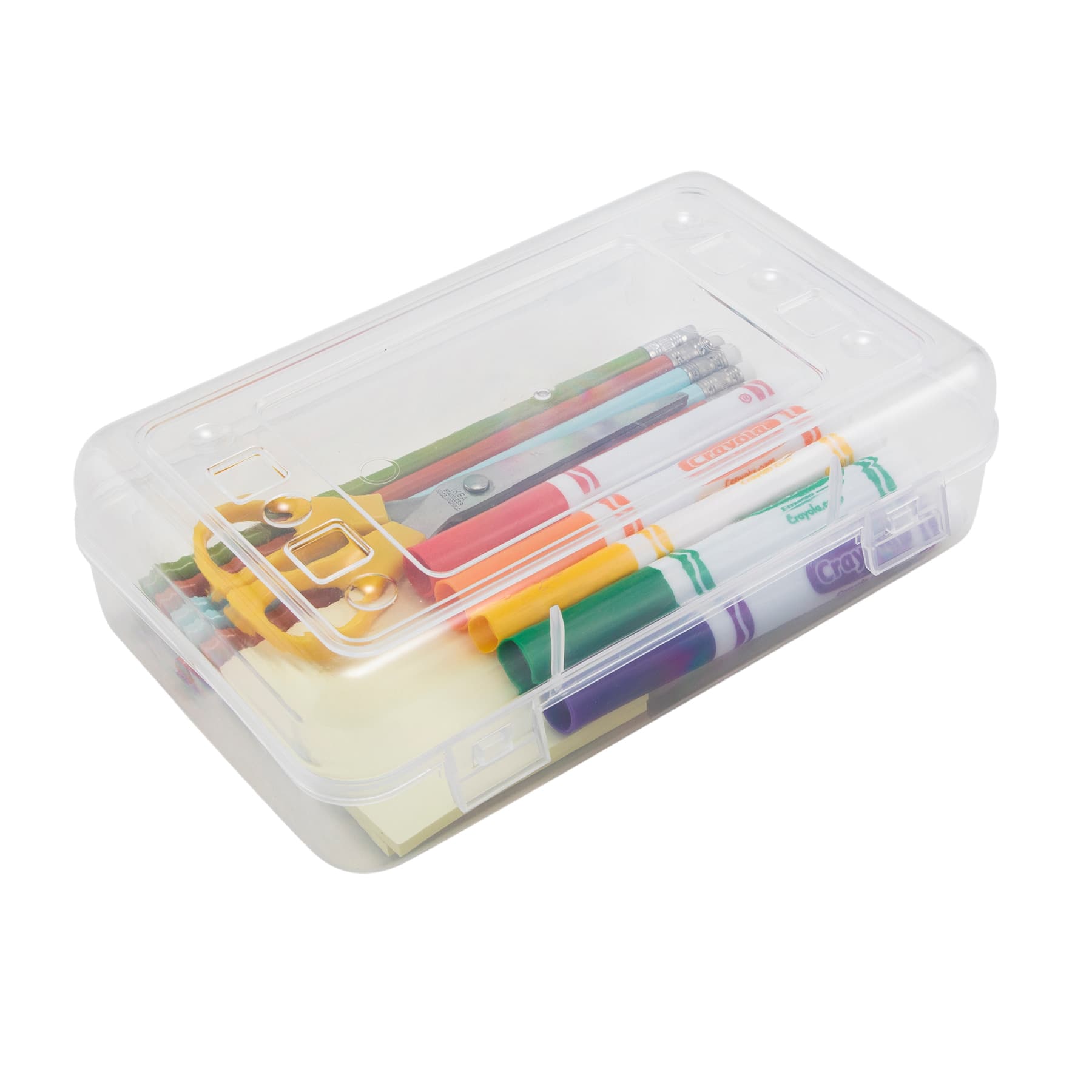 Advantus&#xAE; Clear 8.5&#x22; Pencil Box