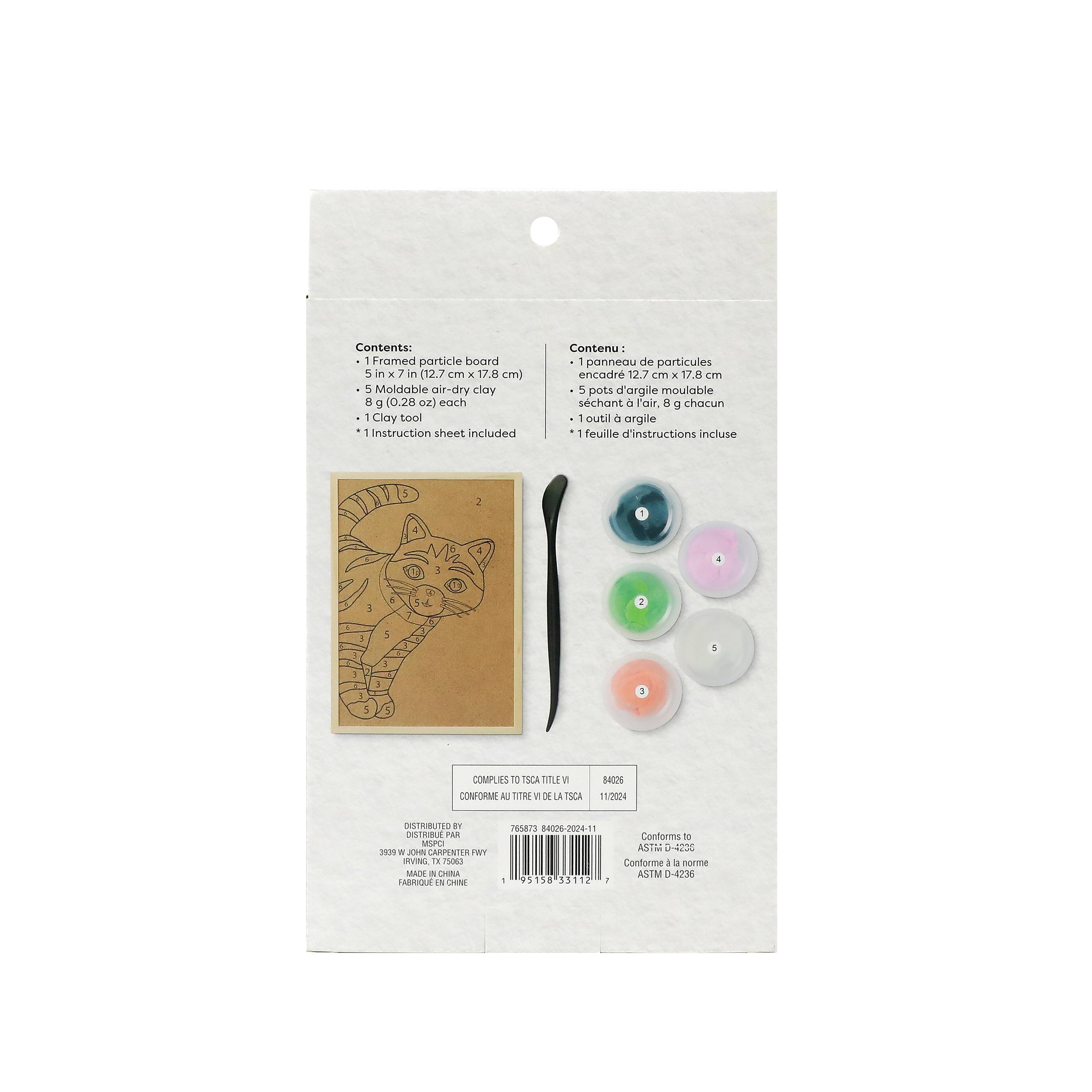Orange Cat Clay-by-Number Kit by Artist&#x27;s Loft&#xAE;