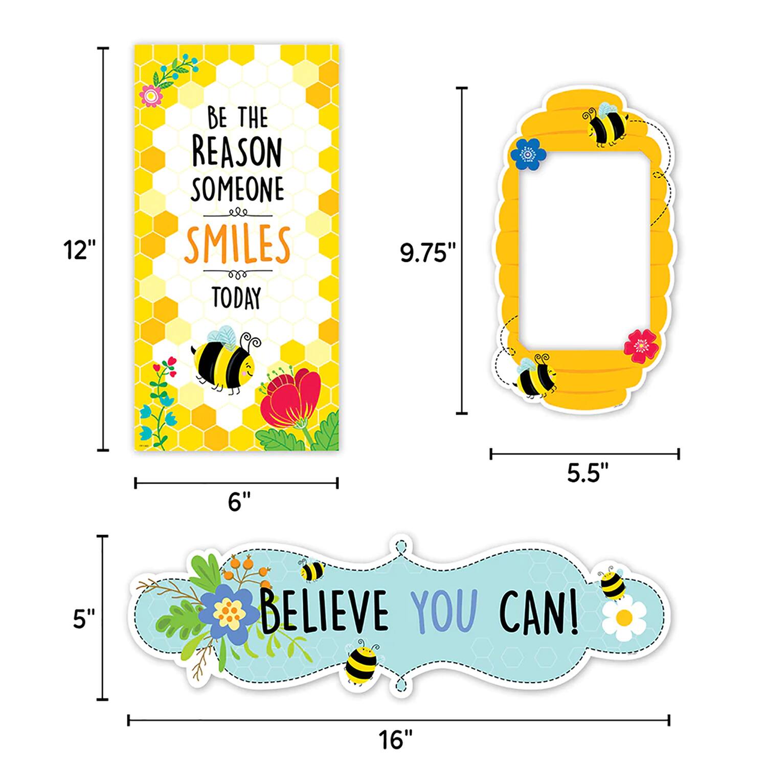 Creative Teaching Press&#xAE; Busy Bees Curated Classroom Decal Set