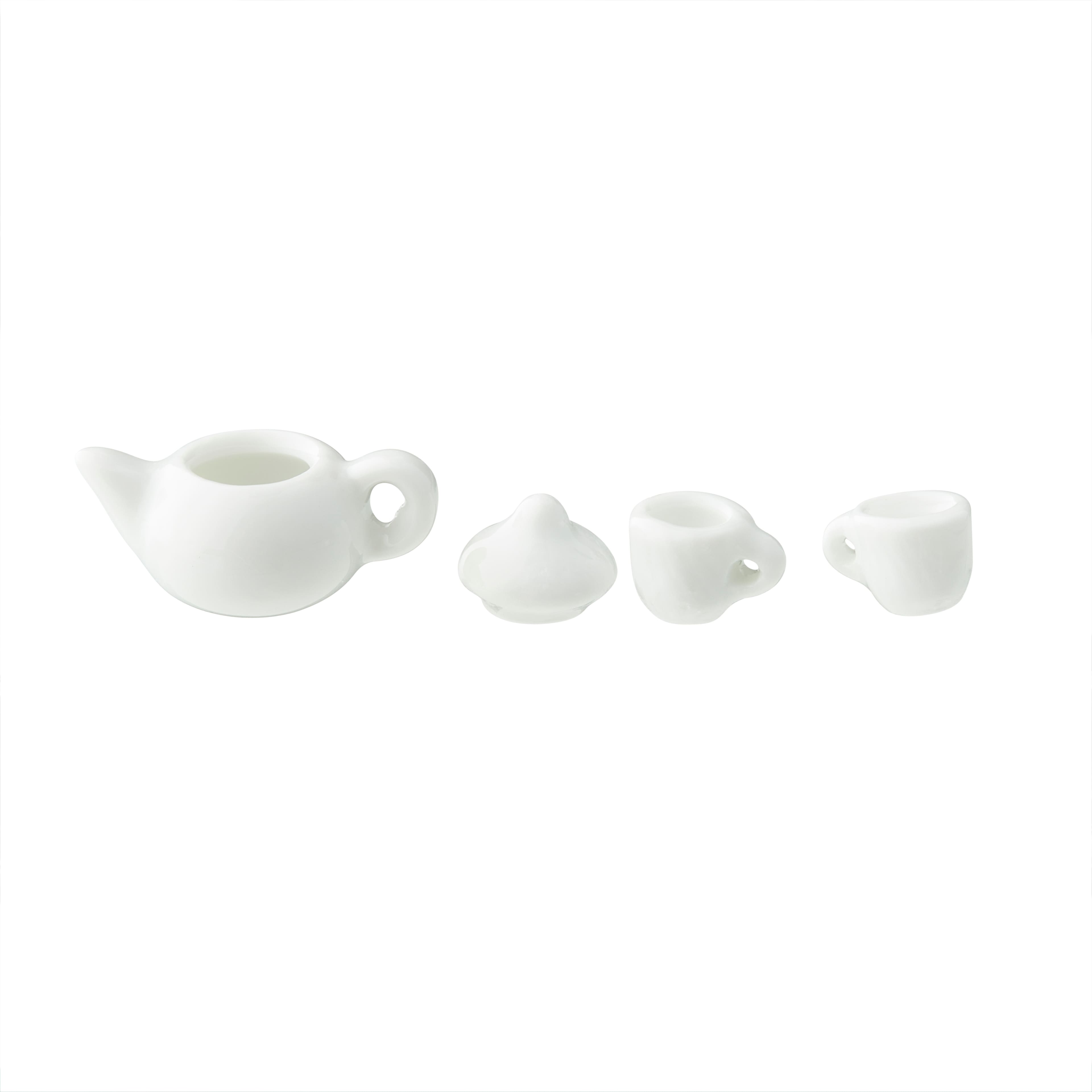 12 Pack: Mini White Tea Set by Make Market&#xAE;